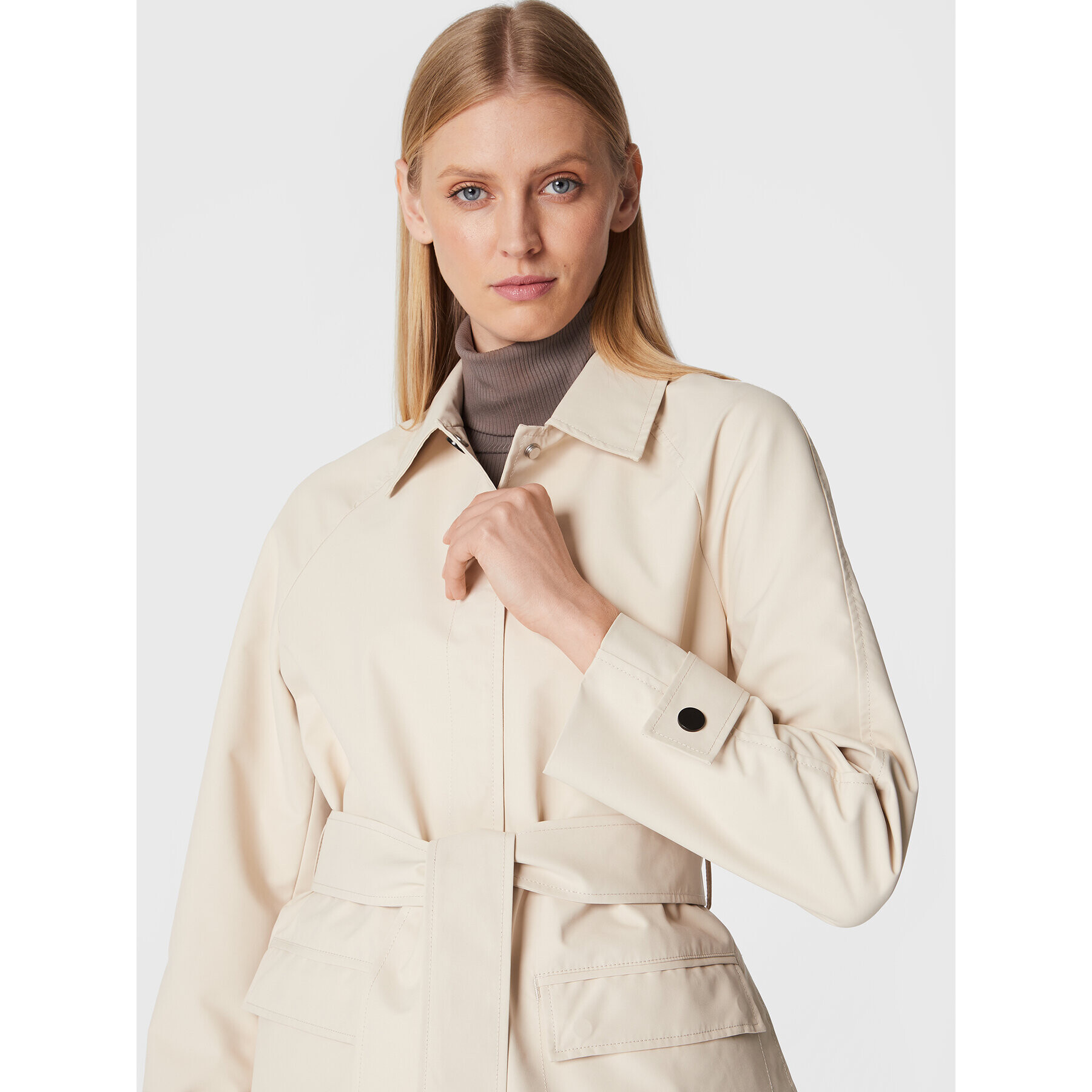 Calvin Klein Тренч Technical K20K204162 Екрю Regular Fit - Pepit.bg