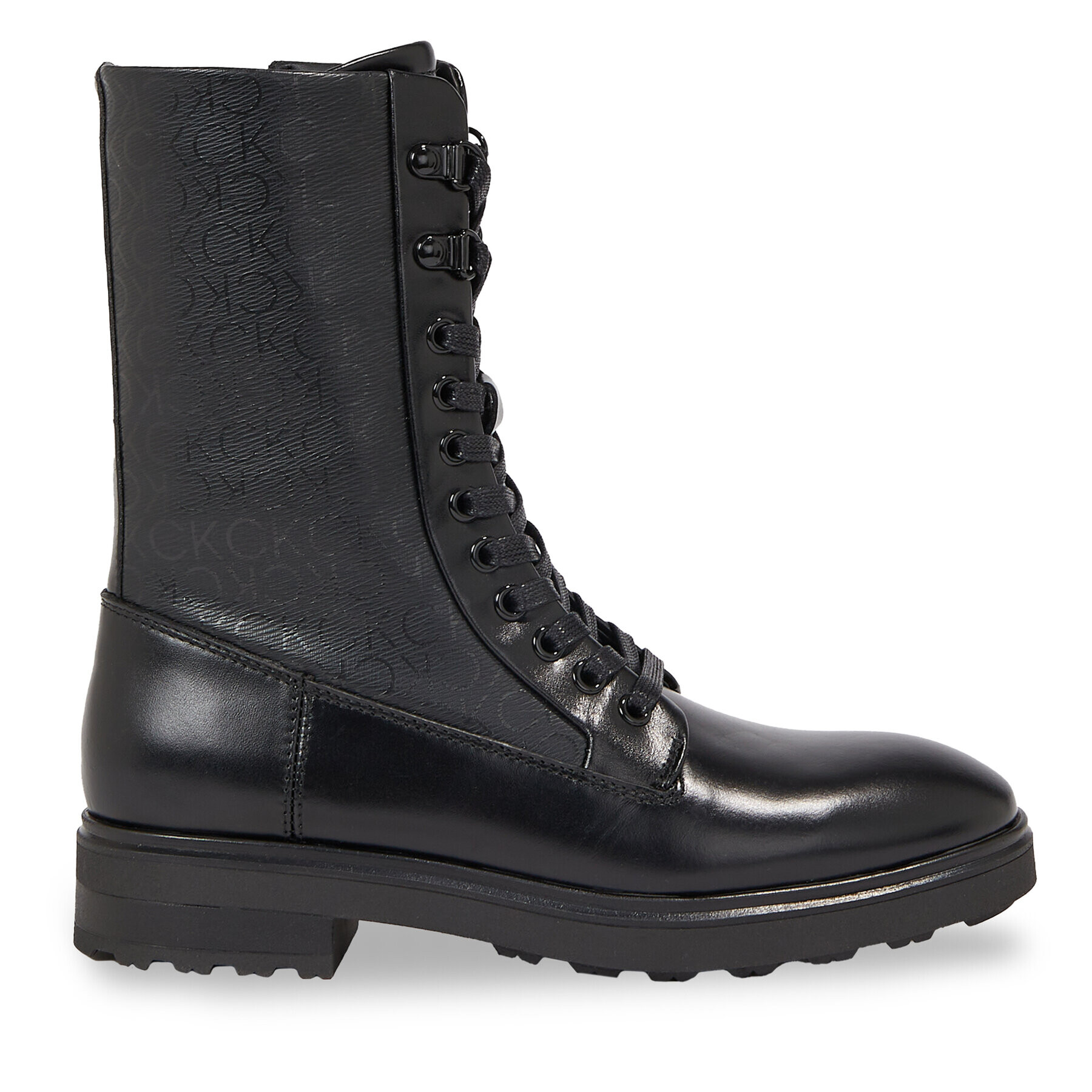 Calvin Klein Туристически oбувки Cleat Combat Boot - Epi Mono Mix HW0HW01713 Черен - Pepit.bg