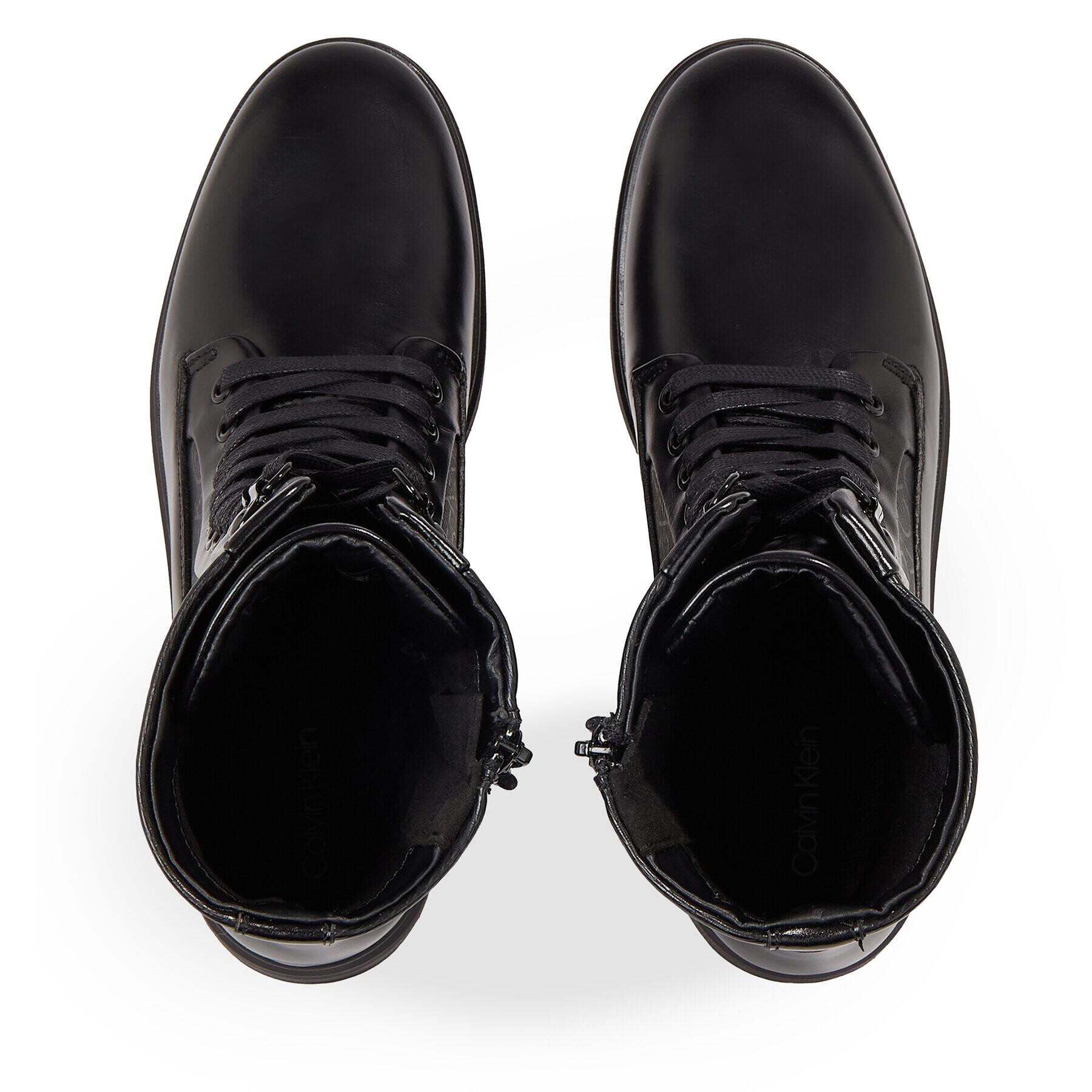 Calvin Klein Туристически oбувки Cleat Combat Boot - Epi Mono Mix HW0HW01713 Черен - Pepit.bg