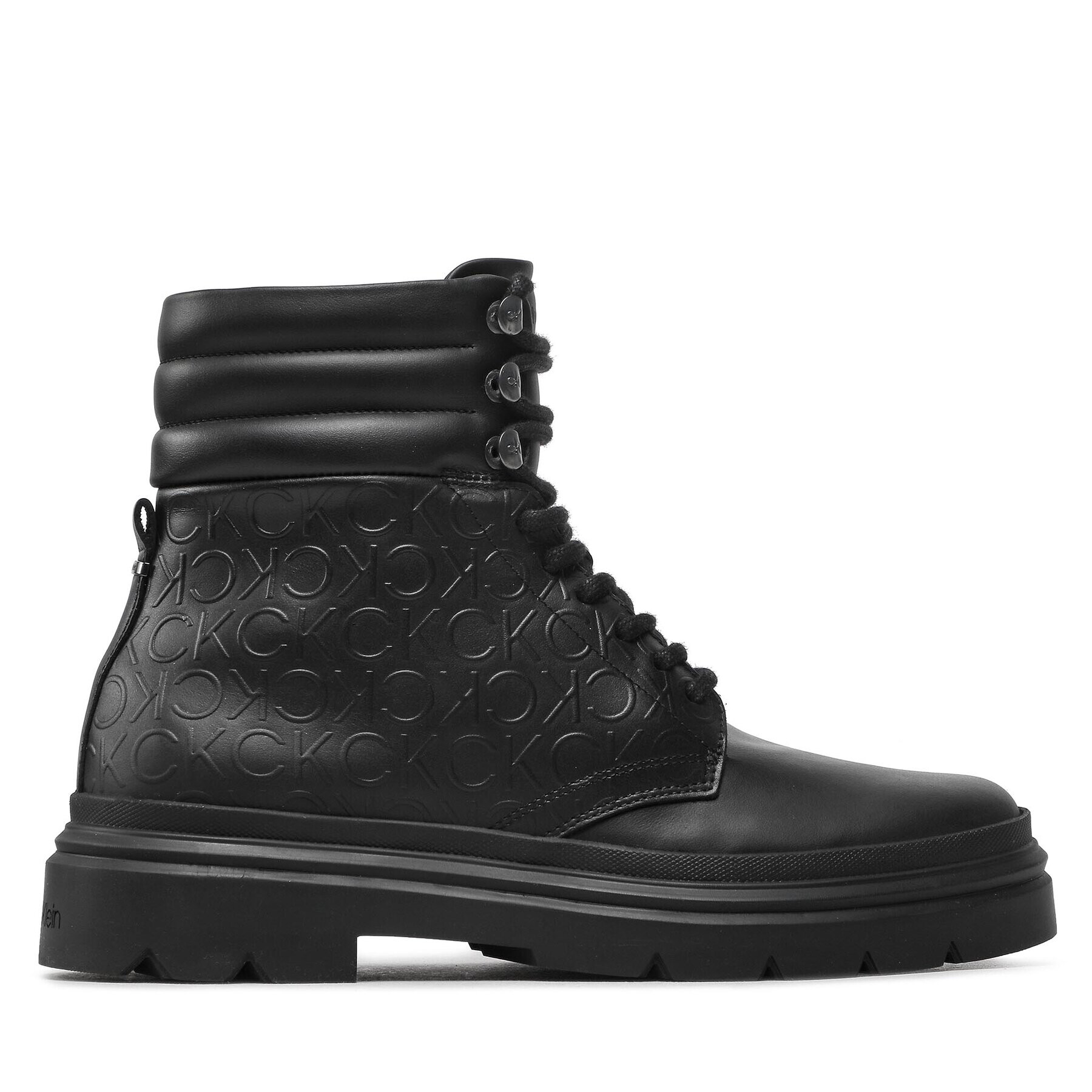 Calvin Klein Туристически oбувки Combat Boot Mono HM0HM00841 Черен - Pepit.bg