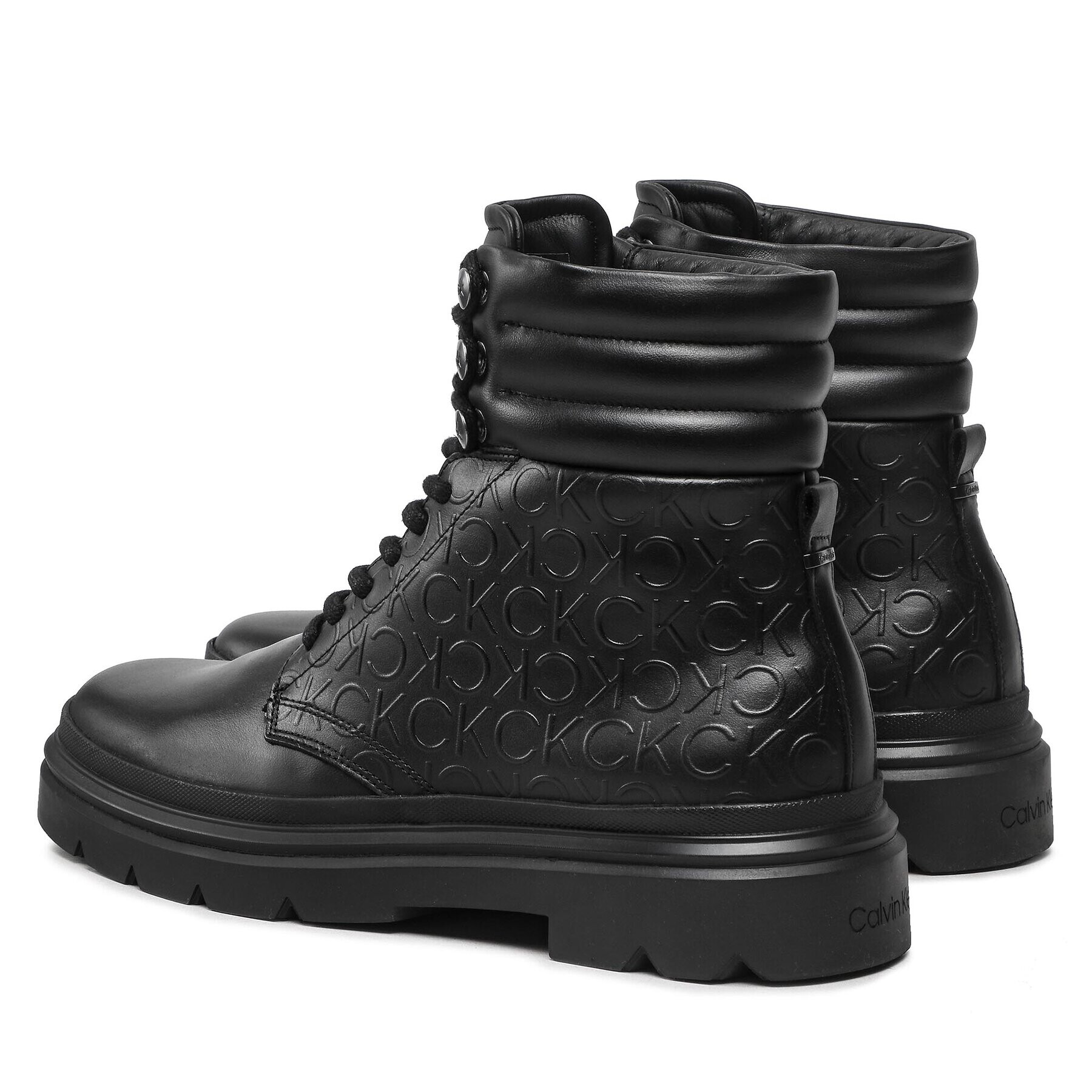 Calvin Klein Туристически oбувки Combat Boot Mono HM0HM00841 Черен - Pepit.bg
