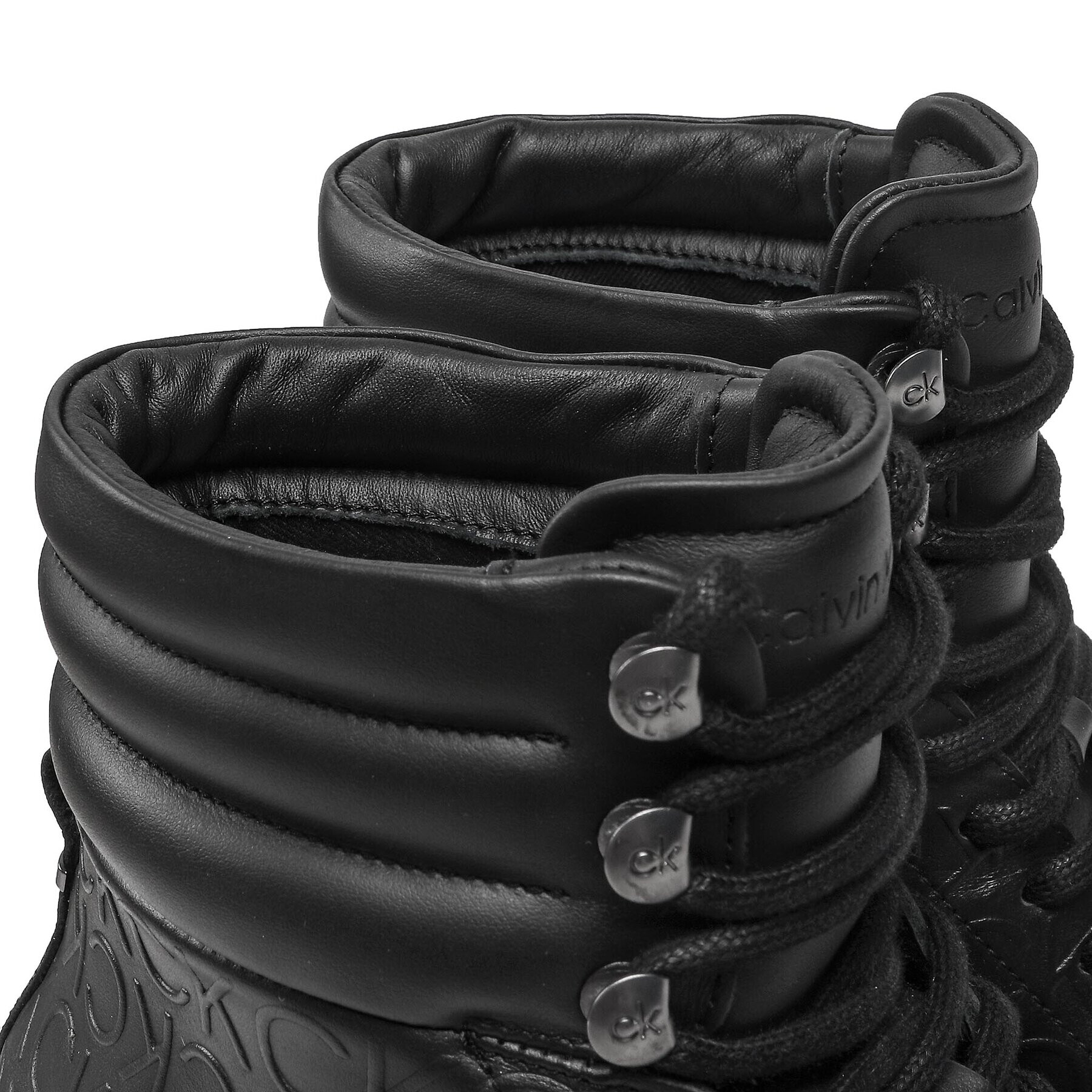 Calvin Klein Туристически oбувки Combat Boot Mono HM0HM00841 Черен - Pepit.bg