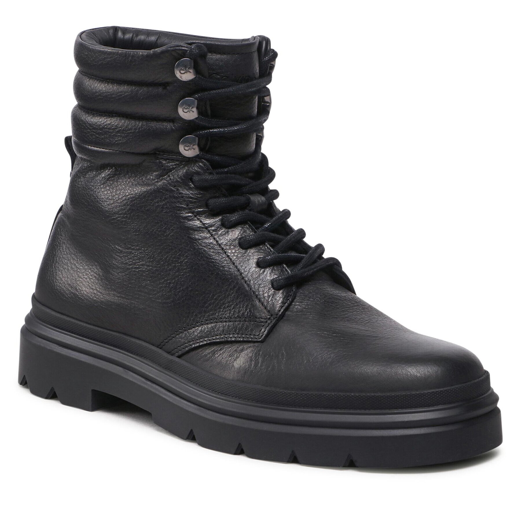 Calvin Klein Туристически oбувки Combat Boot Pb Lh HM0HM00667 Черен - Pepit.bg