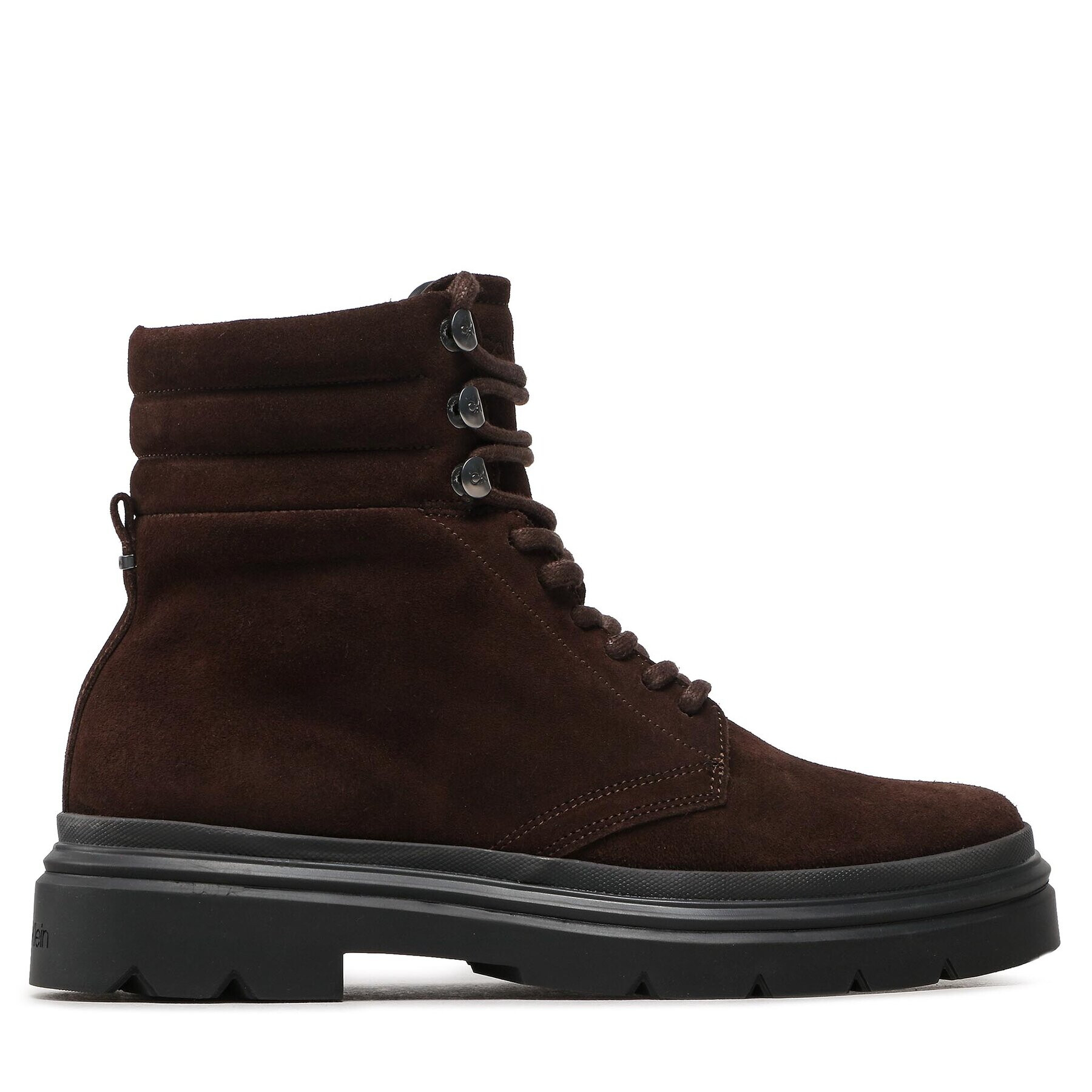 Calvin Klein Туристически oбувки Combat Boot Wax Sue HM0HM00842 Кафяв - Pepit.bg