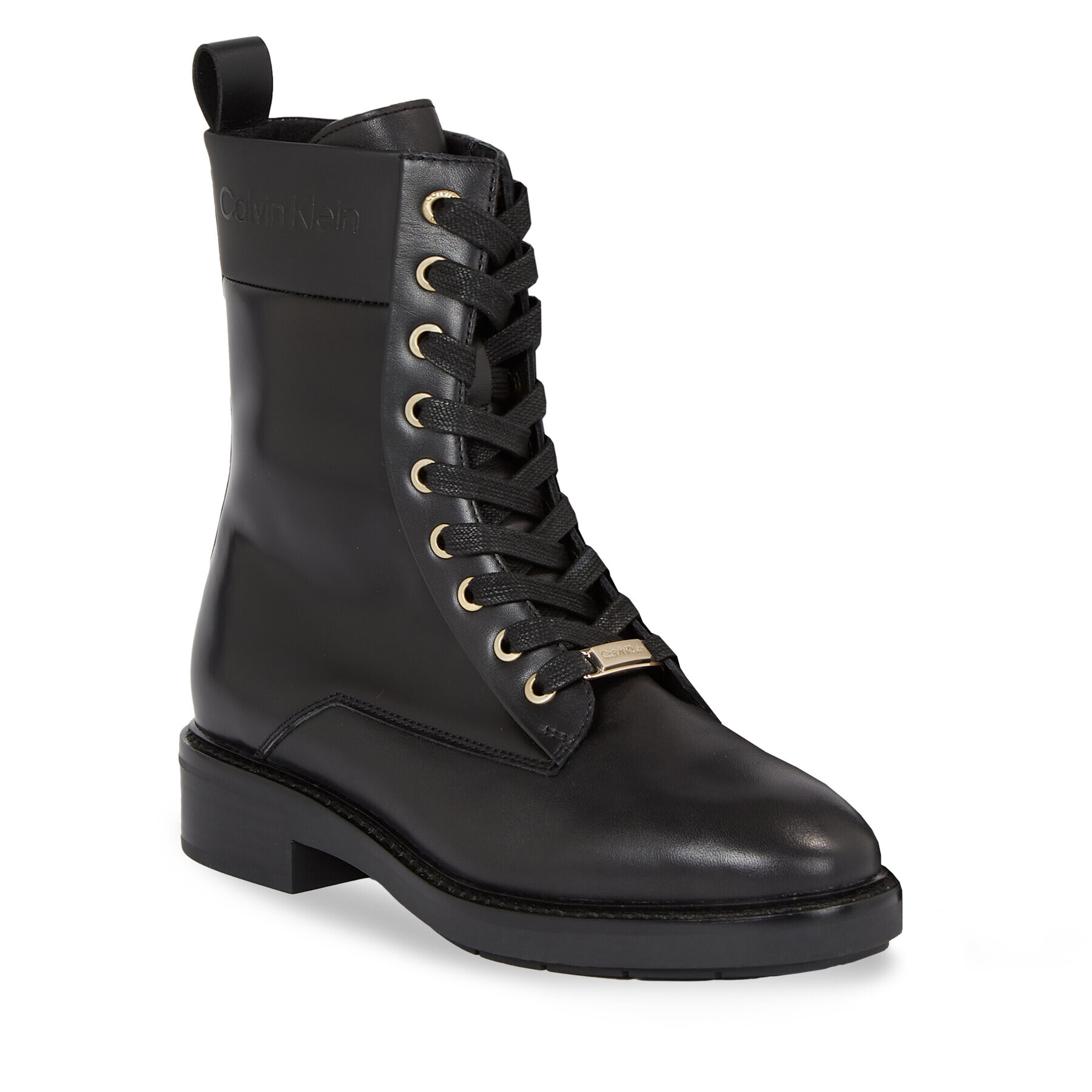 Calvin Klein Туристически oбувки Rubber Sole Combat Boot Lg Wl HW0HW01715 Черен - Pepit.bg