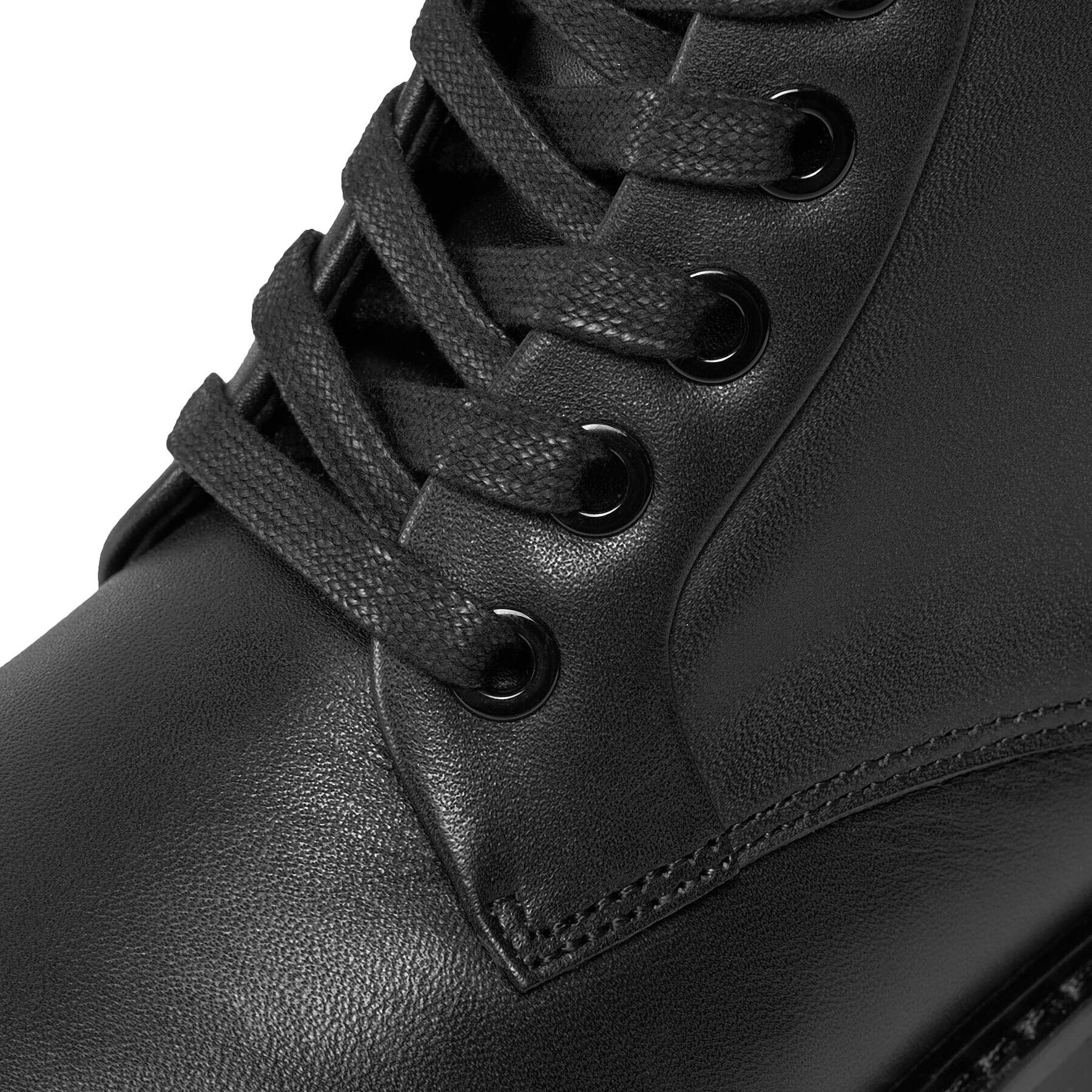 Calvin Klein Туристически oбувки Rubber Sole Combat Boot W/Hw HW0HW01717 Черен - Pepit.bg