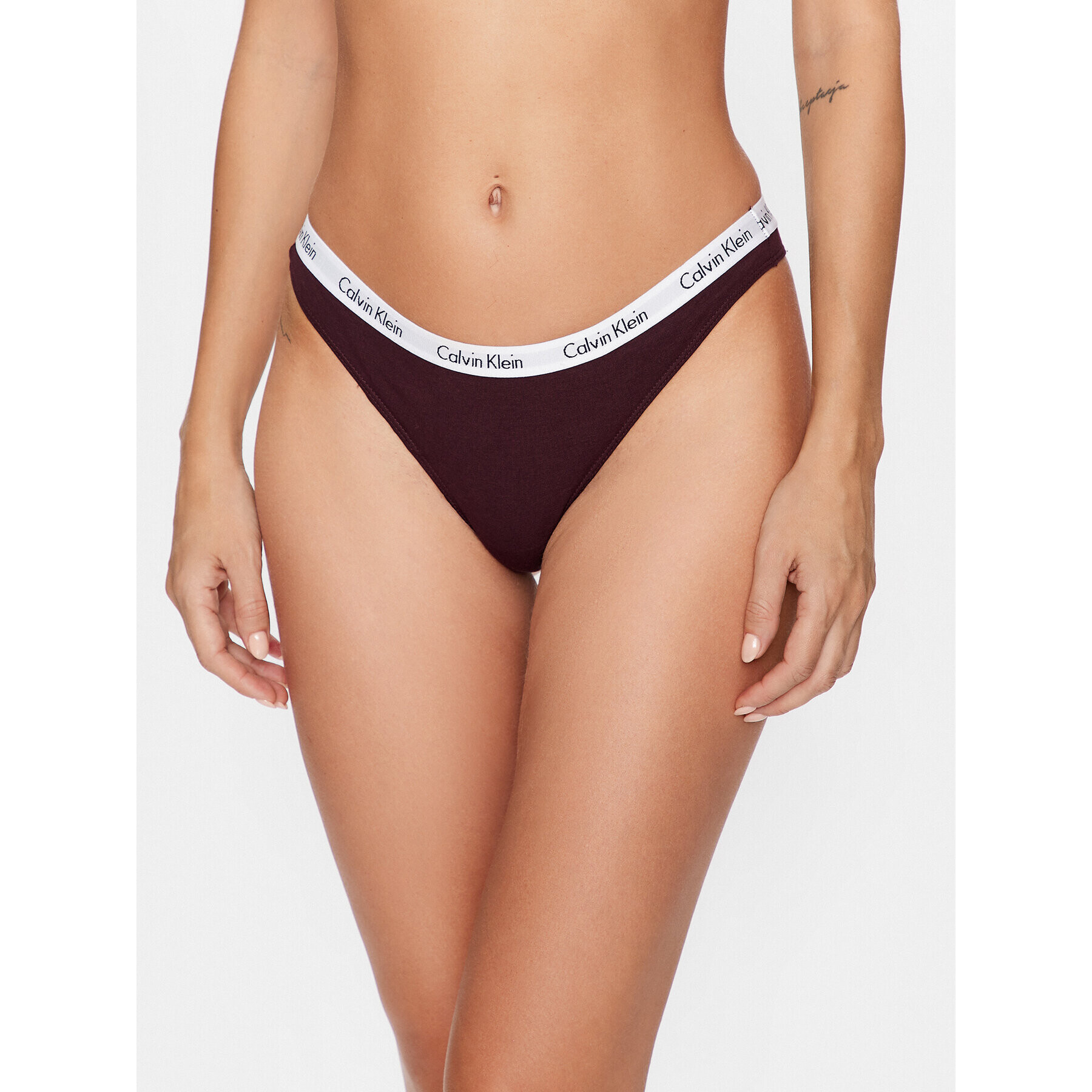 Calvin Klein Underwear Бикини тип прашка 0000D1617E Бордо - Pepit.bg