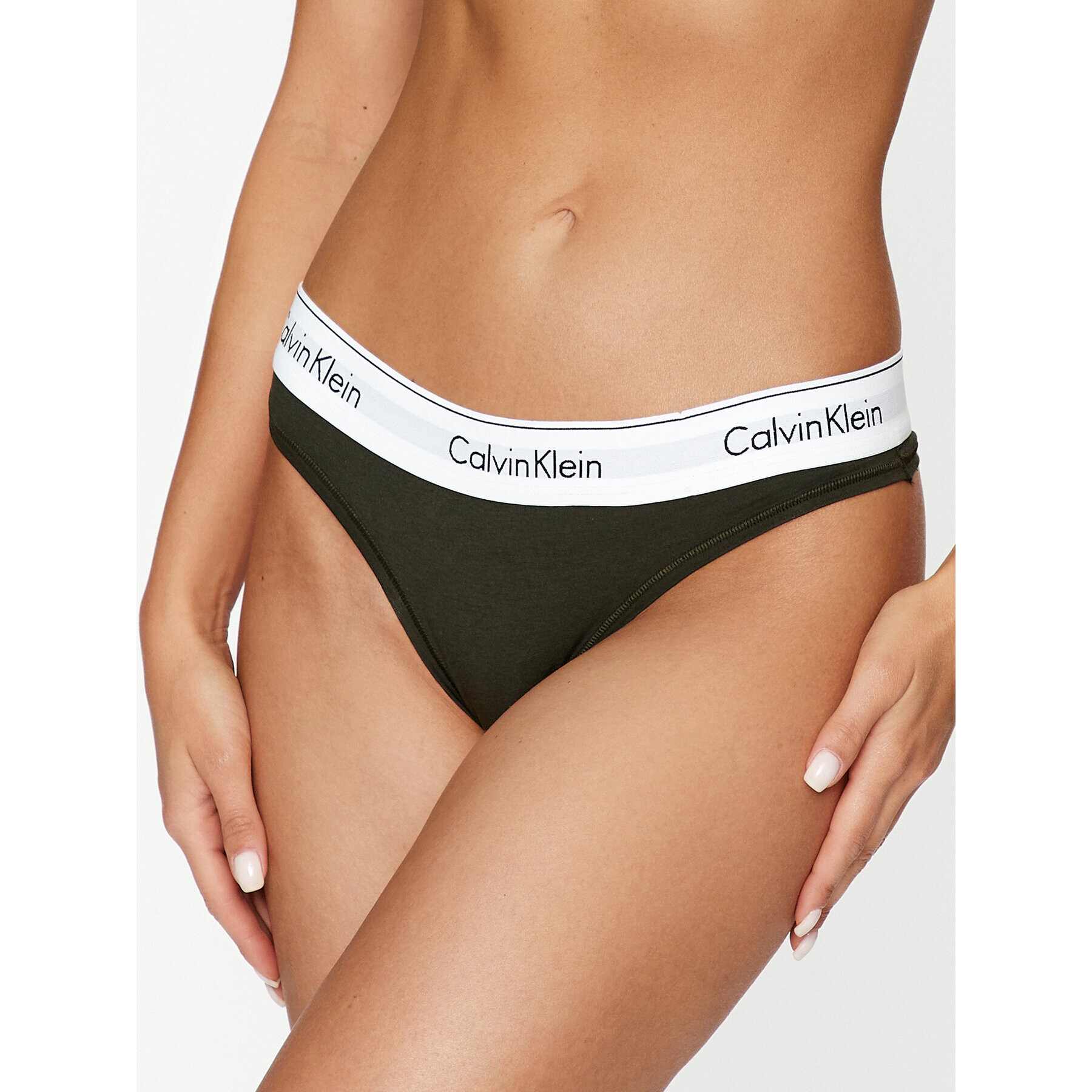 Calvin Klein Underwear Бикини тип прашка 0000F3786E Зелен - Pepit.bg