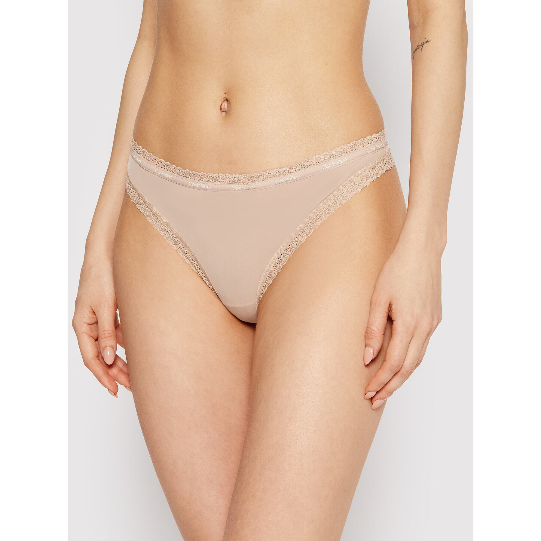 Calvin Klein Underwear Бикини тип прашка 000QD3763E Бежов - Pepit.bg