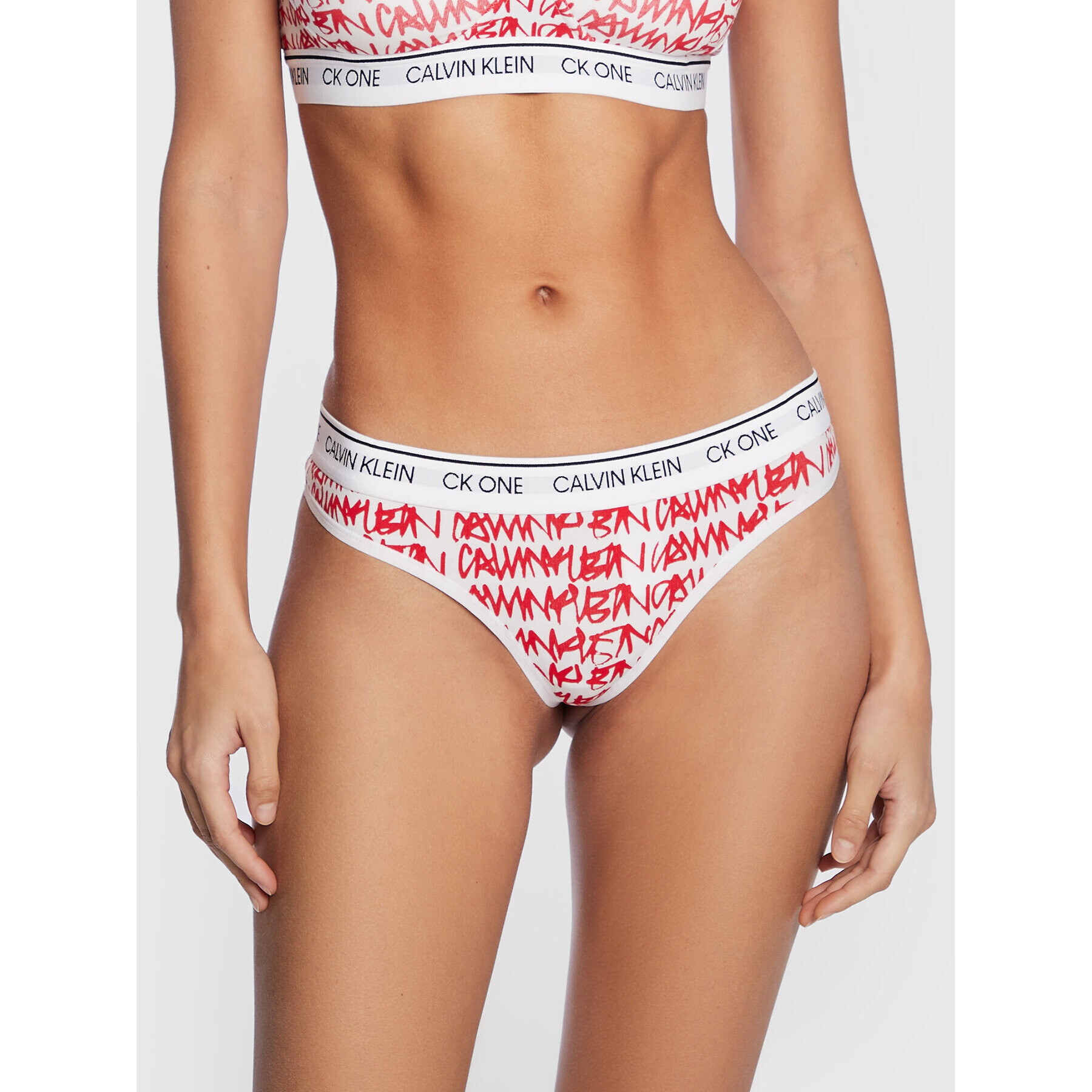 Calvin Klein Underwear Бикини тип прашка 000QF5733E Бял - Pepit.bg