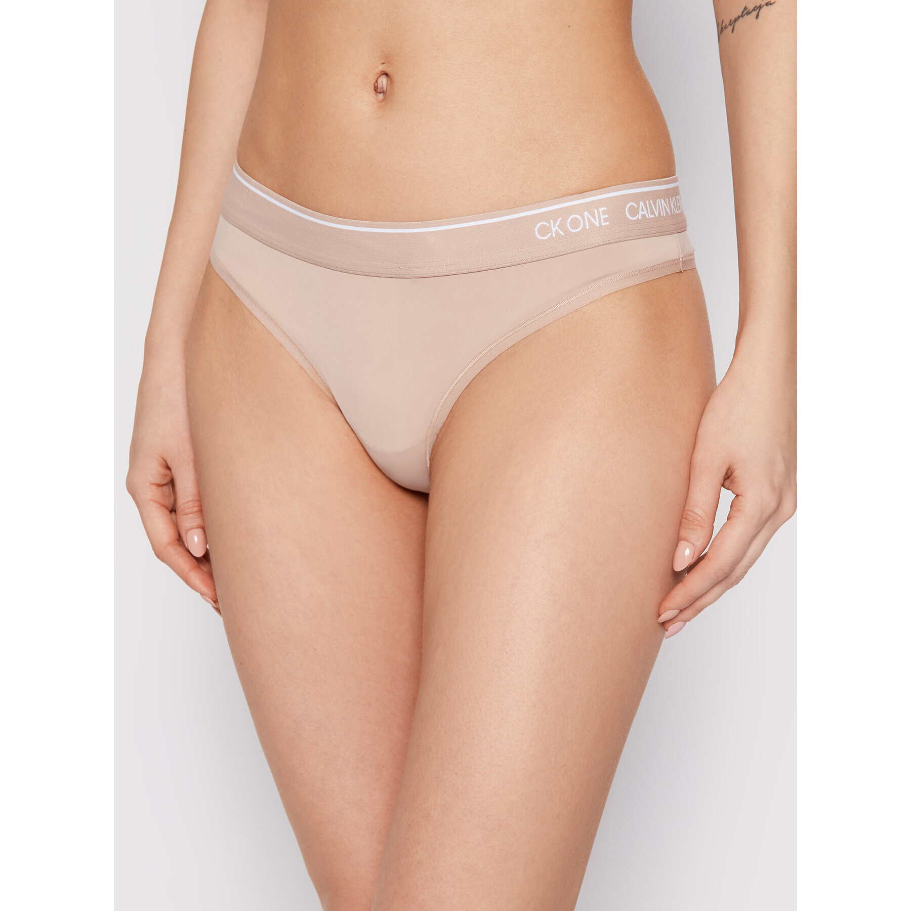 Calvin Klein Underwear Бикини тип прашка 000QF5743E Бежов - Pepit.bg