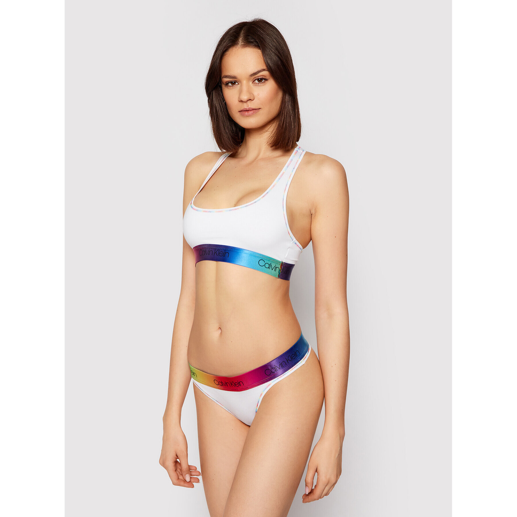 Calvin Klein Underwear Бикини тип прашка 000QF6581E Бял - Pepit.bg