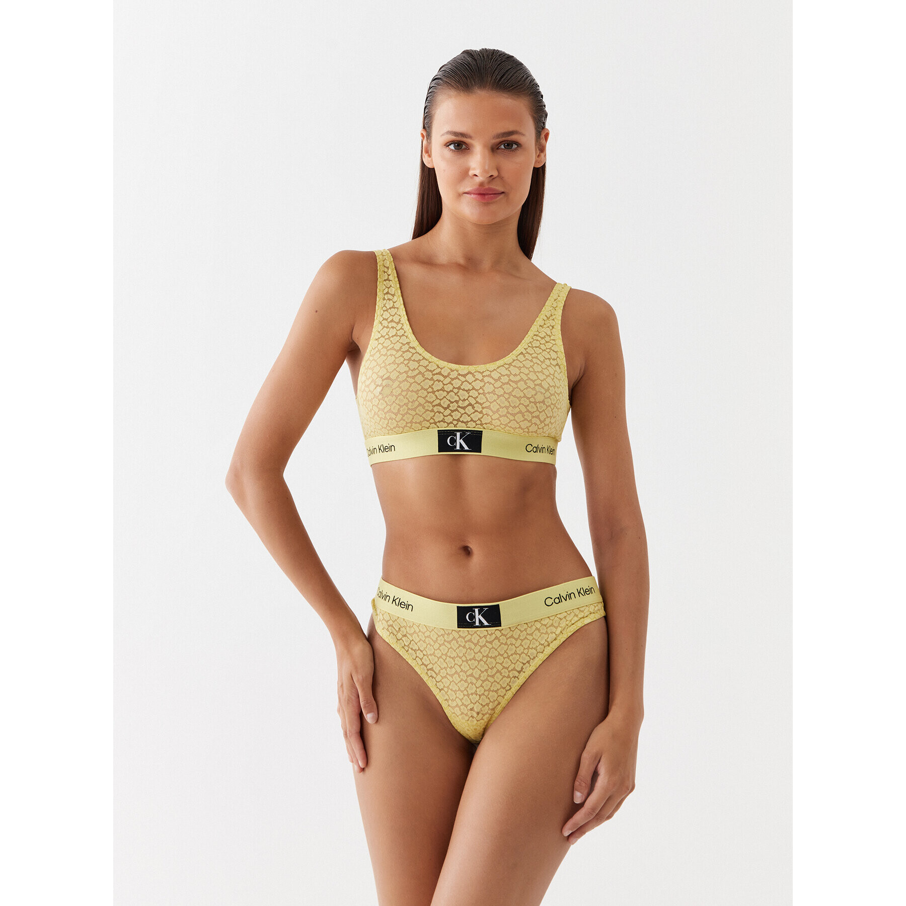 Calvin Klein Underwear Бикини тип прашка 000QF7175E Жълт - Pepit.bg