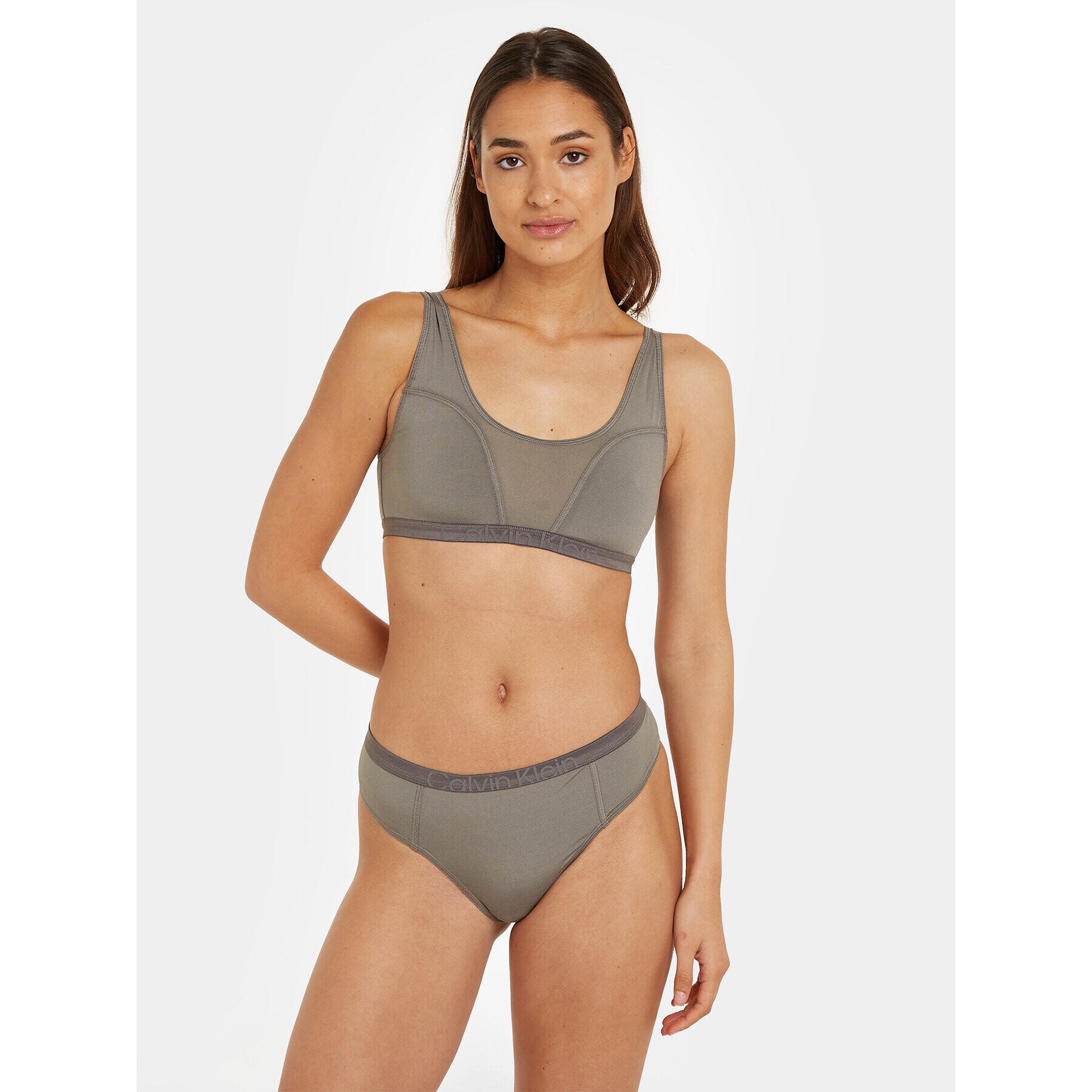 Calvin Klein Underwear Бикини тип прашка 000QF7431E Сив - Pepit.bg