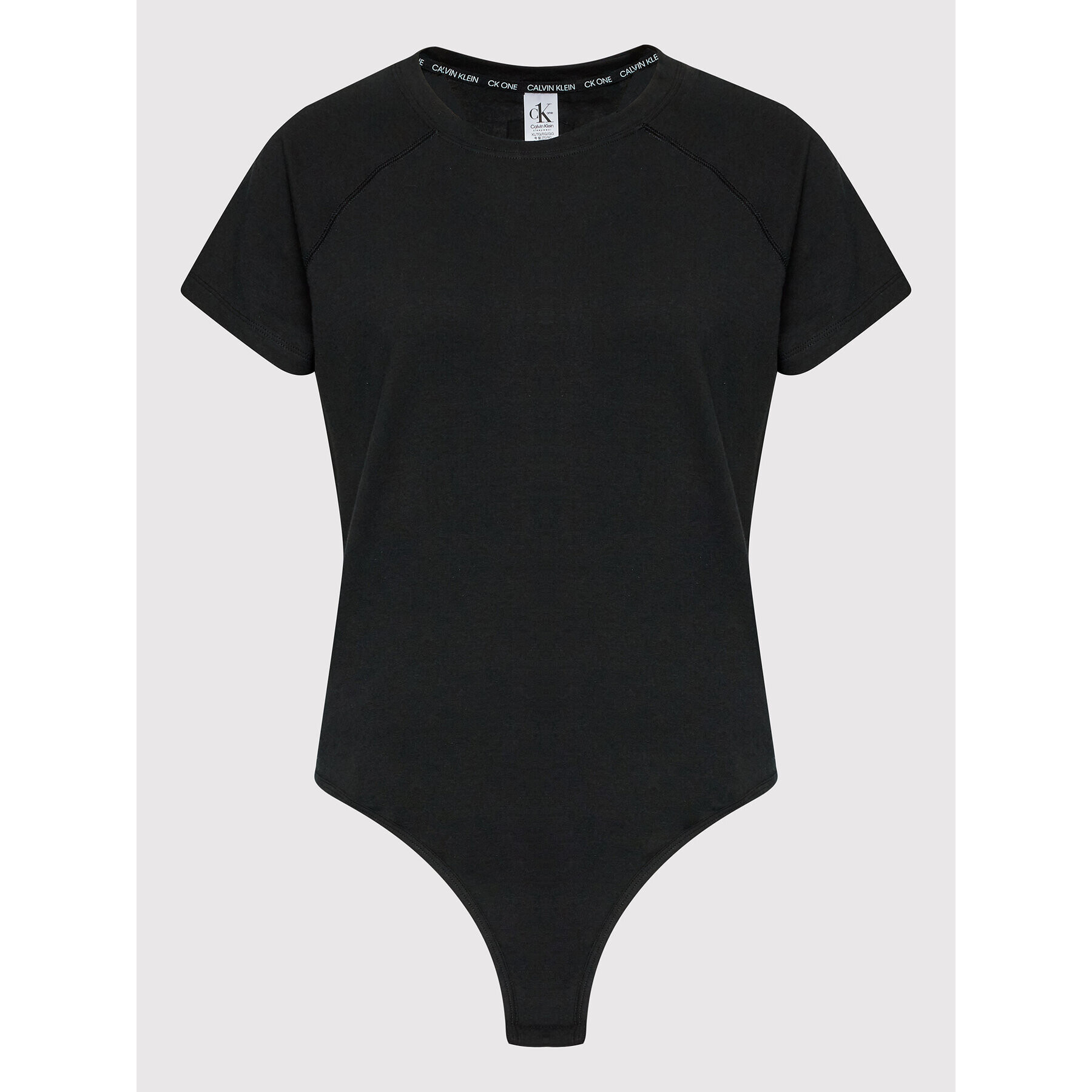 Calvin Klein Underwear Боди 000QS6821E Черен Slim Fit - Pepit.bg