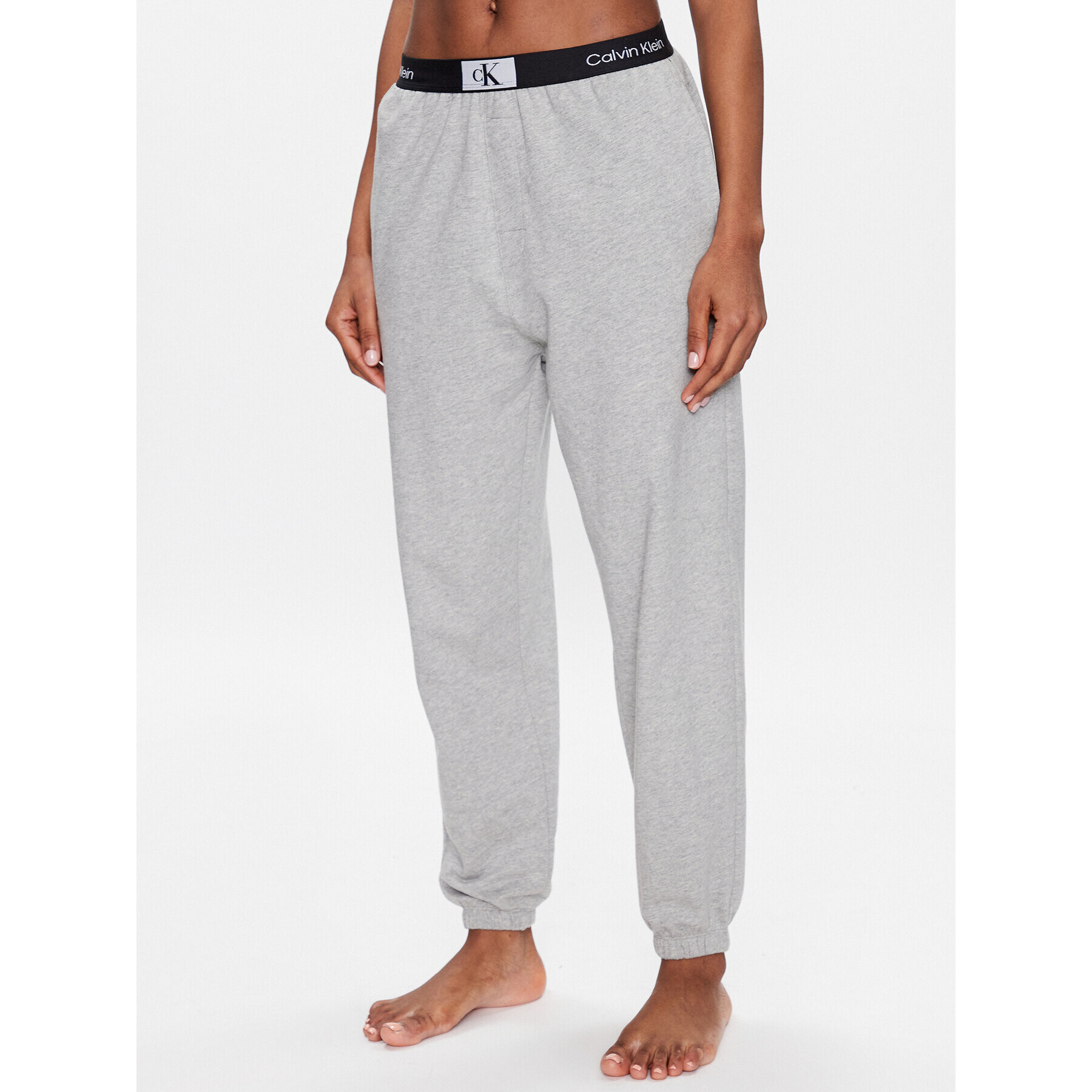 Calvin Klein Underwear Долнище на пижама 000QS6943E Сив Relaxed Fit - Pepit.bg