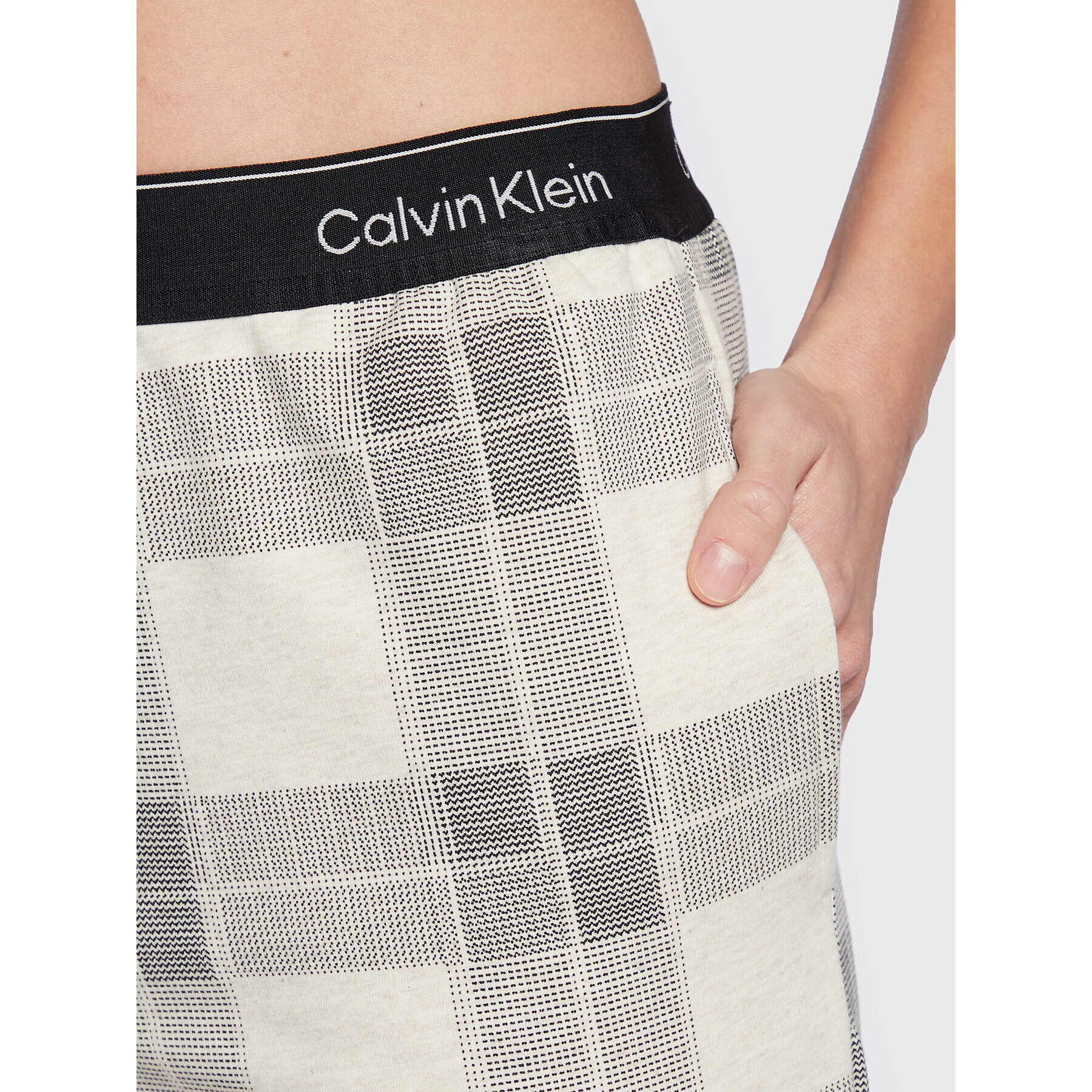 Calvin Klein Underwear Долнище на пижама 000QS6954E Екрю Regular Fit - Pepit.bg