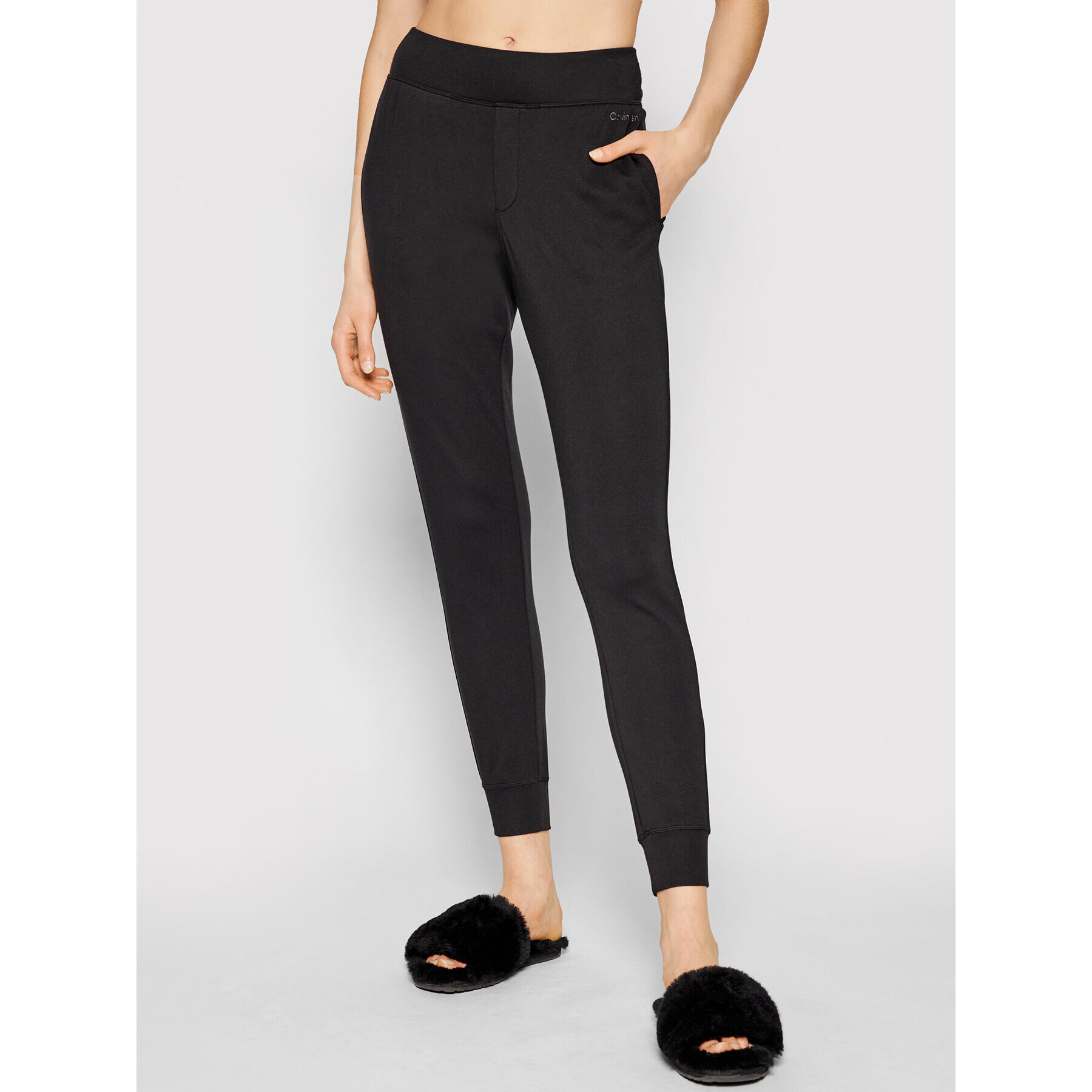 Calvin Klein Underwear Долнище анцуг 000QS6121E Черен Regular Fit - Pepit.bg