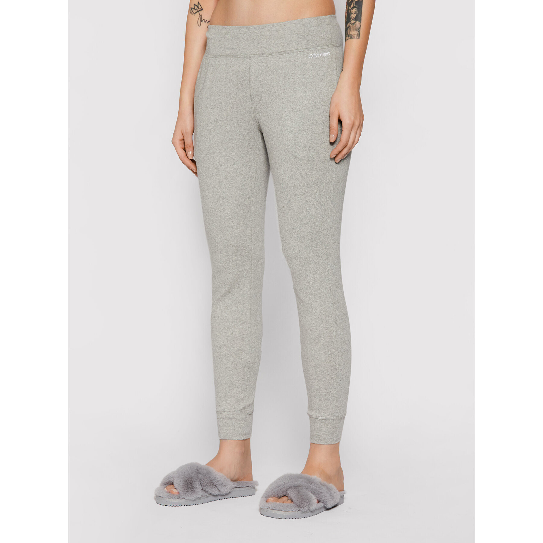 Calvin Klein Underwear Долнище анцуг 000QS6121E Сив Regular Fit - Pepit.bg