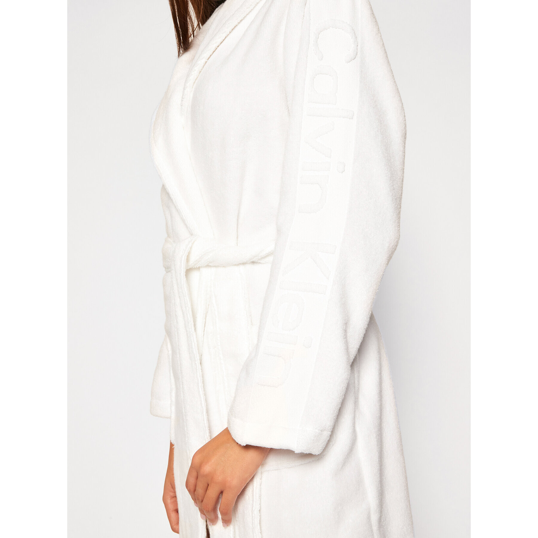 Calvin Klein Underwear Халат Robe 000EW1159E Бял - Pepit.bg