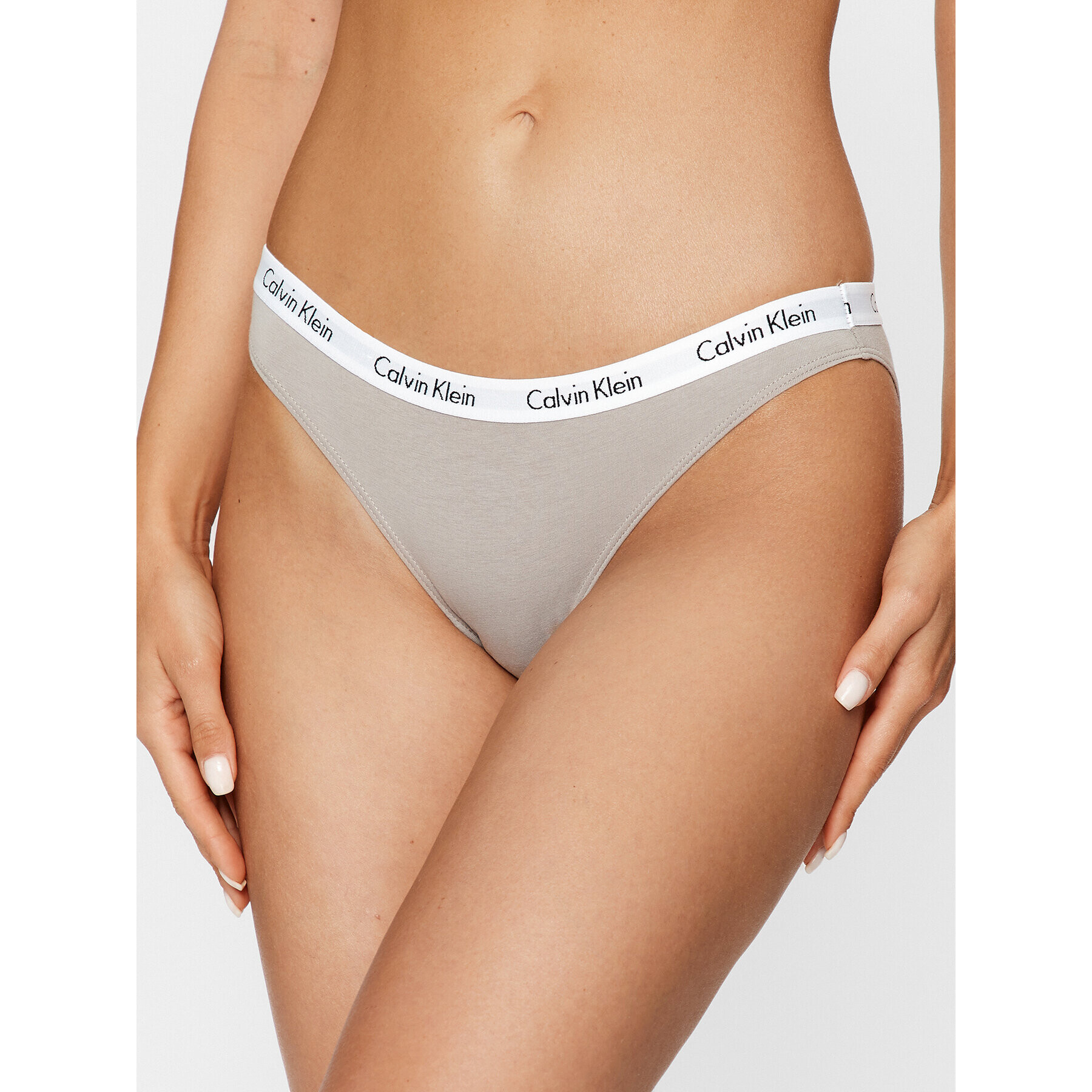 Calvin Klein Underwear Класически дамски бикини 0000D1618E Сив - Pepit.bg