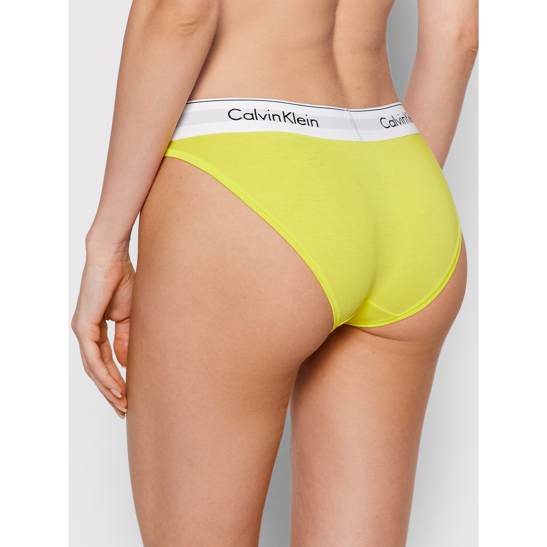 Calvin Klein Underwear Класически дамски бикини 0000F3787E Жълт - Pepit.bg