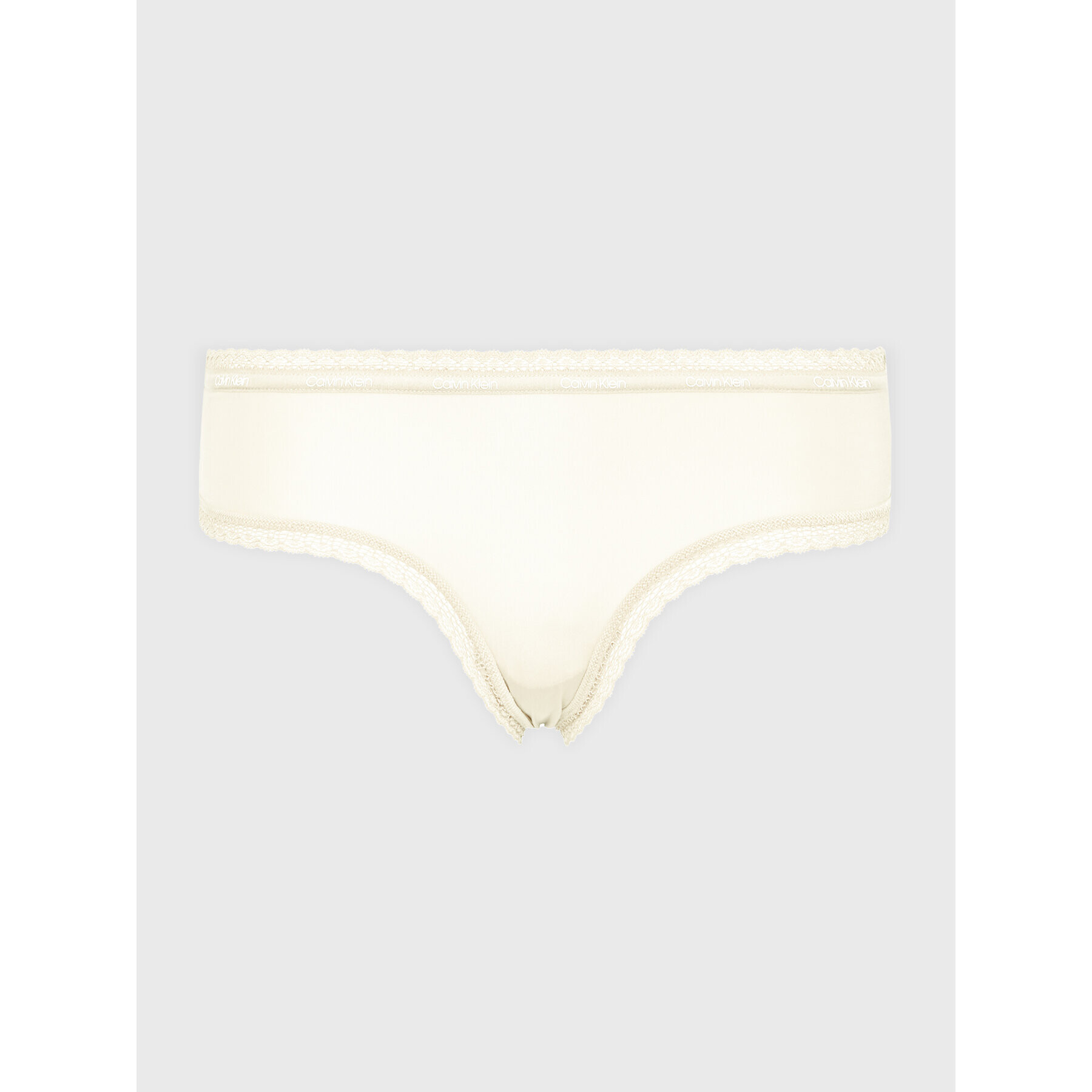 Calvin Klein Underwear Класически дамски бикини 000QD3767E Екрю - Pepit.bg