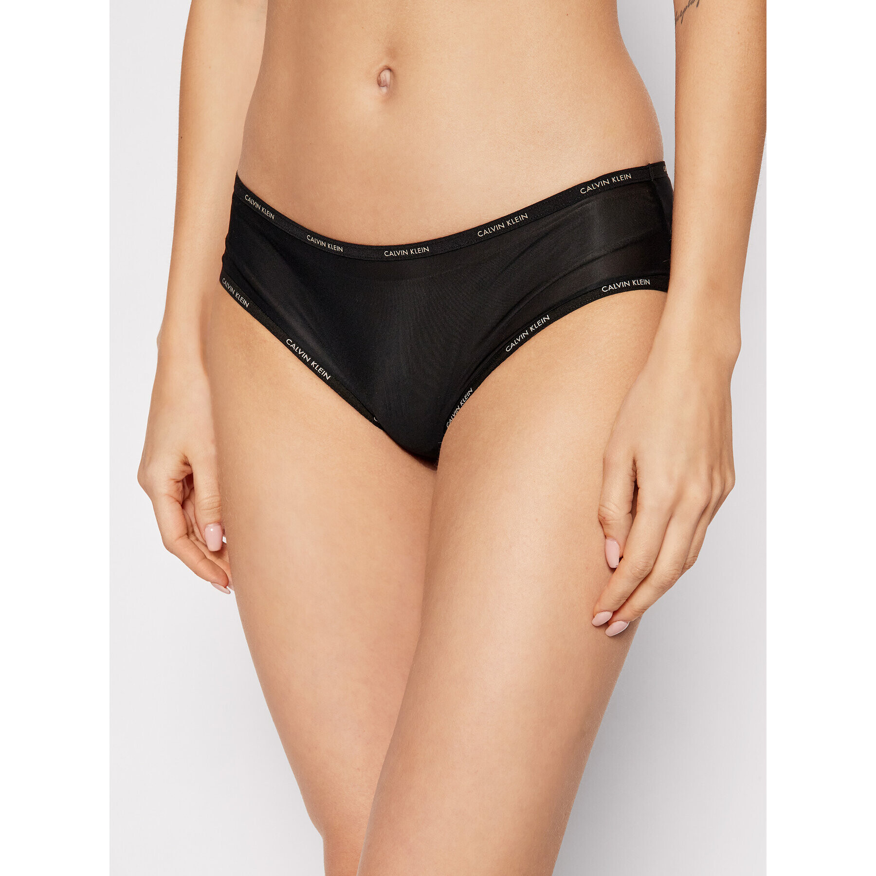 Calvin Klein Underwear Класически дамски бикини 000QF1683E Черен - Pepit.bg