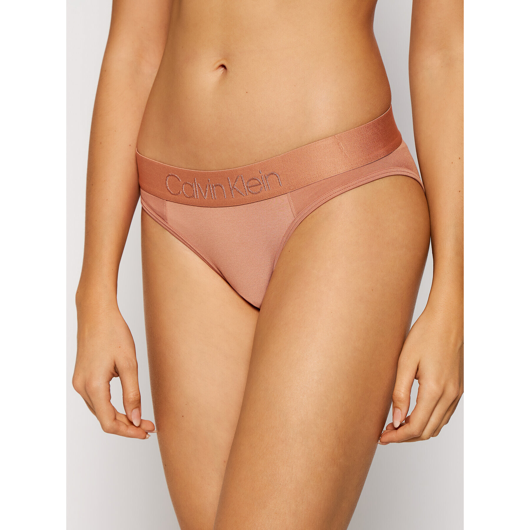 Calvin Klein Underwear Класически дамски бикини 000QF4943E Бежов - Pepit.bg