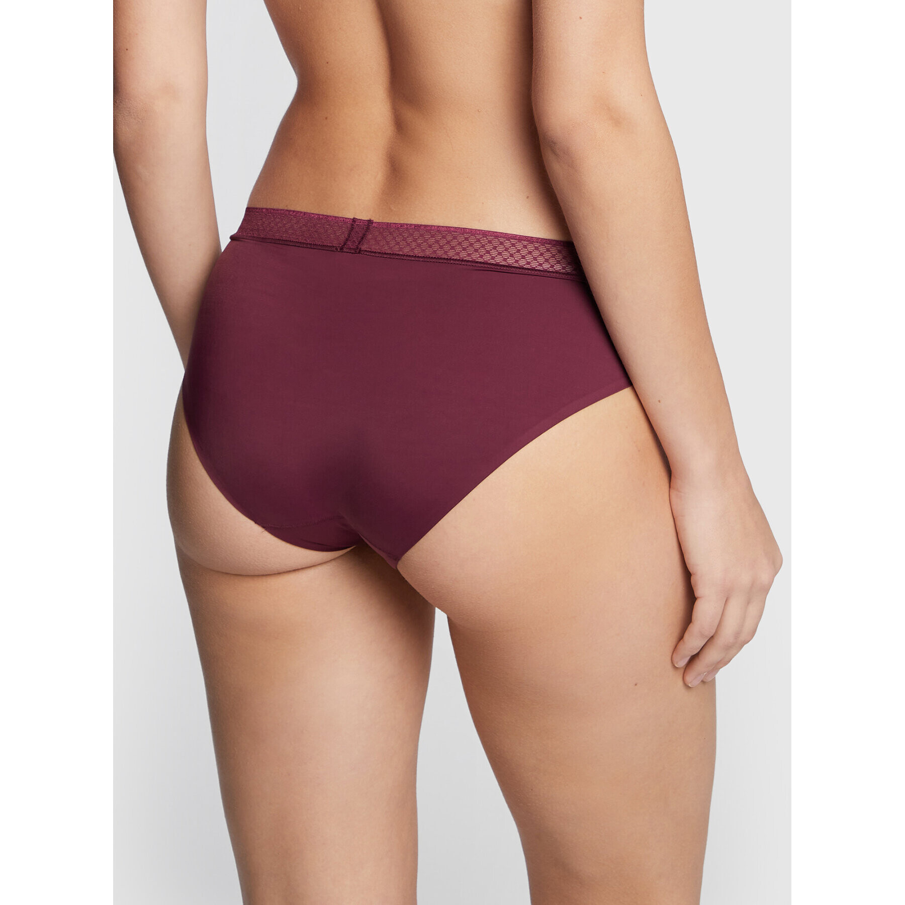 Calvin Klein Underwear Класически дамски бикини 000QF6308E Бордо - Pepit.bg