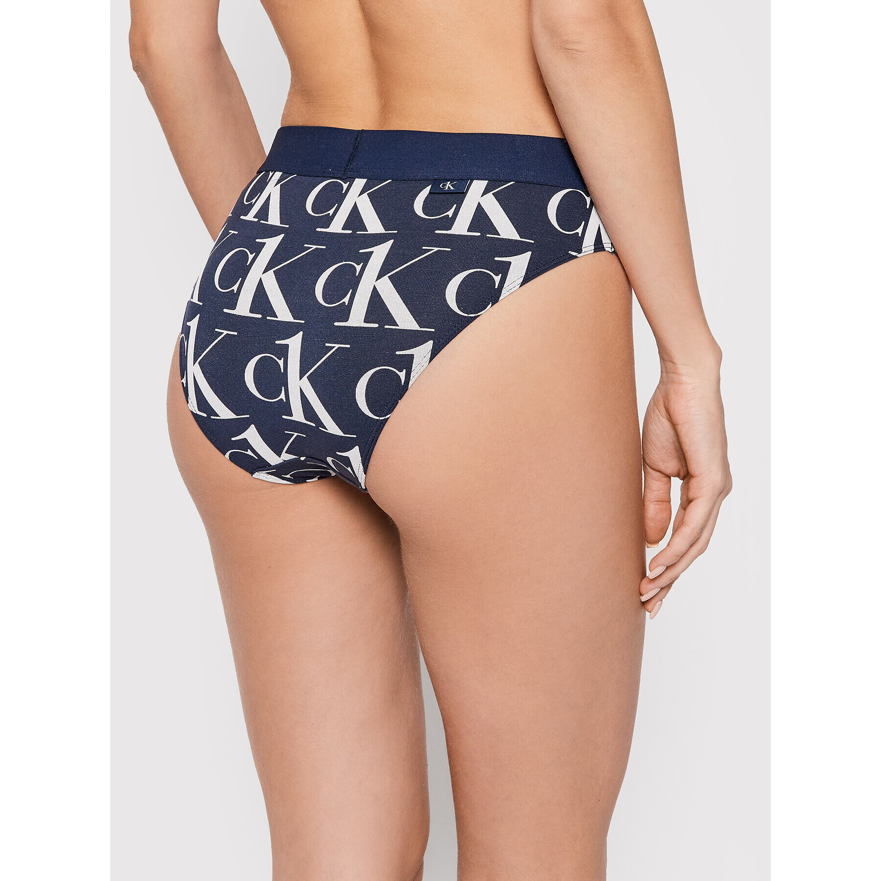 Calvin Klein Underwear Класически дамски бикини 000QF6671E Тъмносин - Pepit.bg