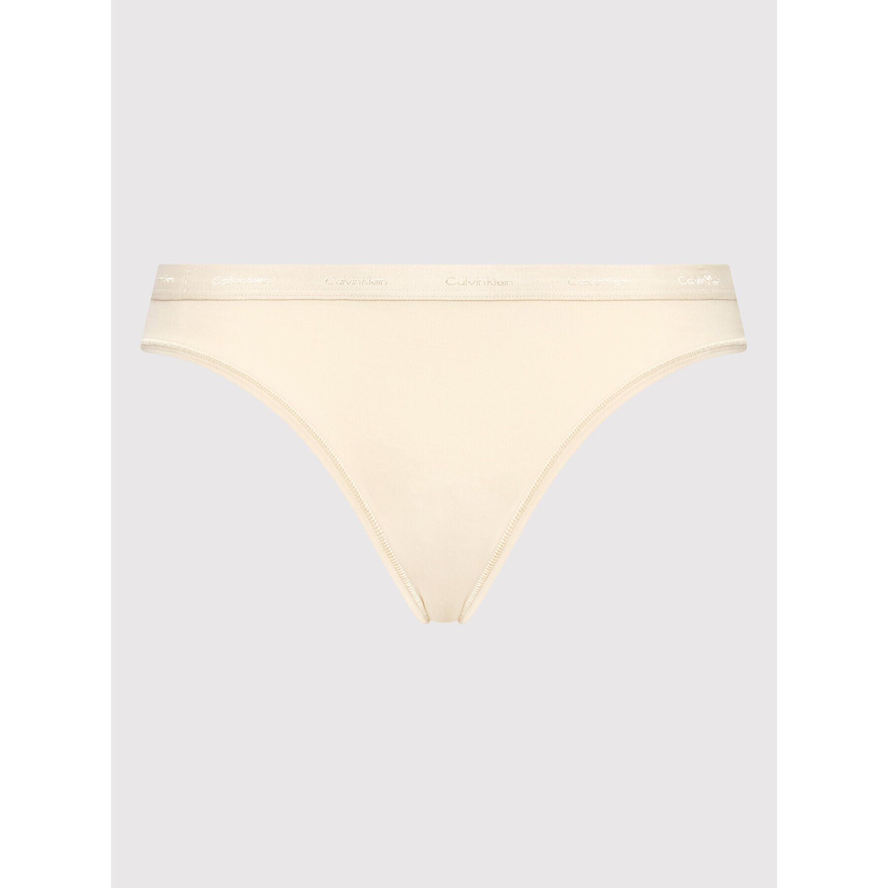 Calvin Klein Underwear Класически дамски бикини 000QF6761E Бежов - Pepit.bg