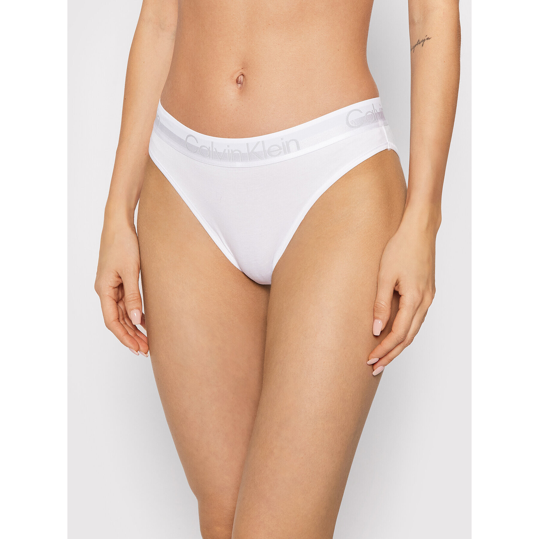 Calvin Klein Underwear Класически дамски бикини Modern Structure 000QF6687E Бял - Pepit.bg