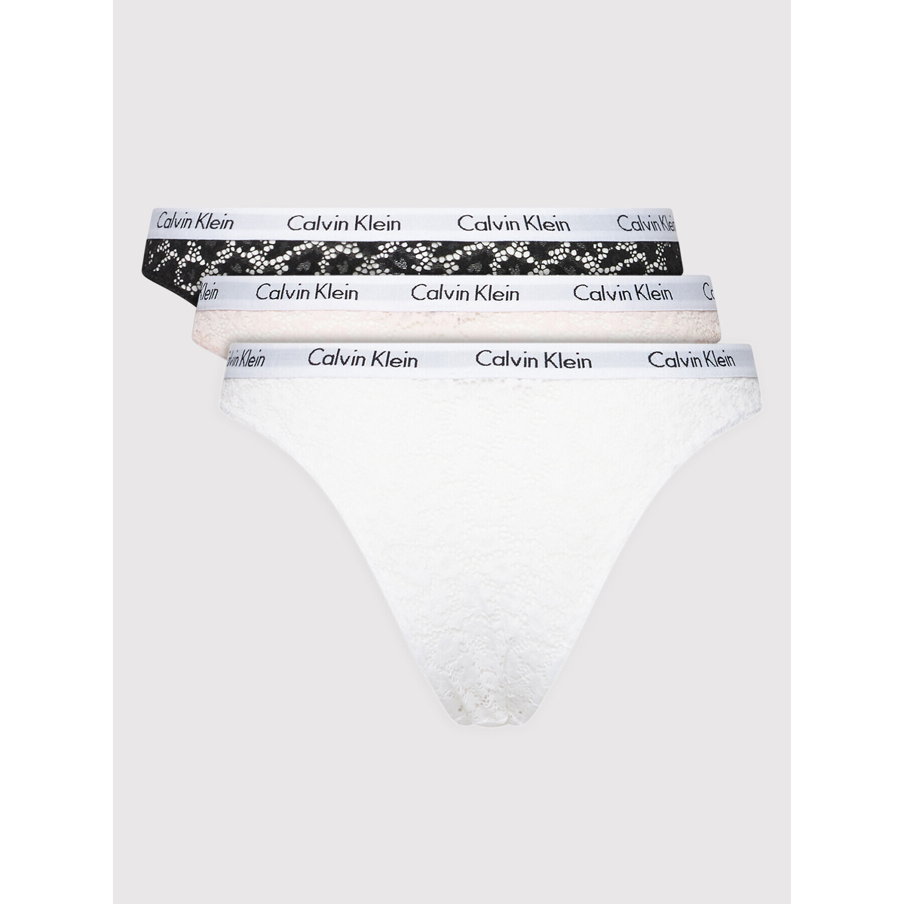 Calvin Klein Underwear Комплект 3 чифта бикини бразилиана 000QD3925E Цветен - Pepit.bg