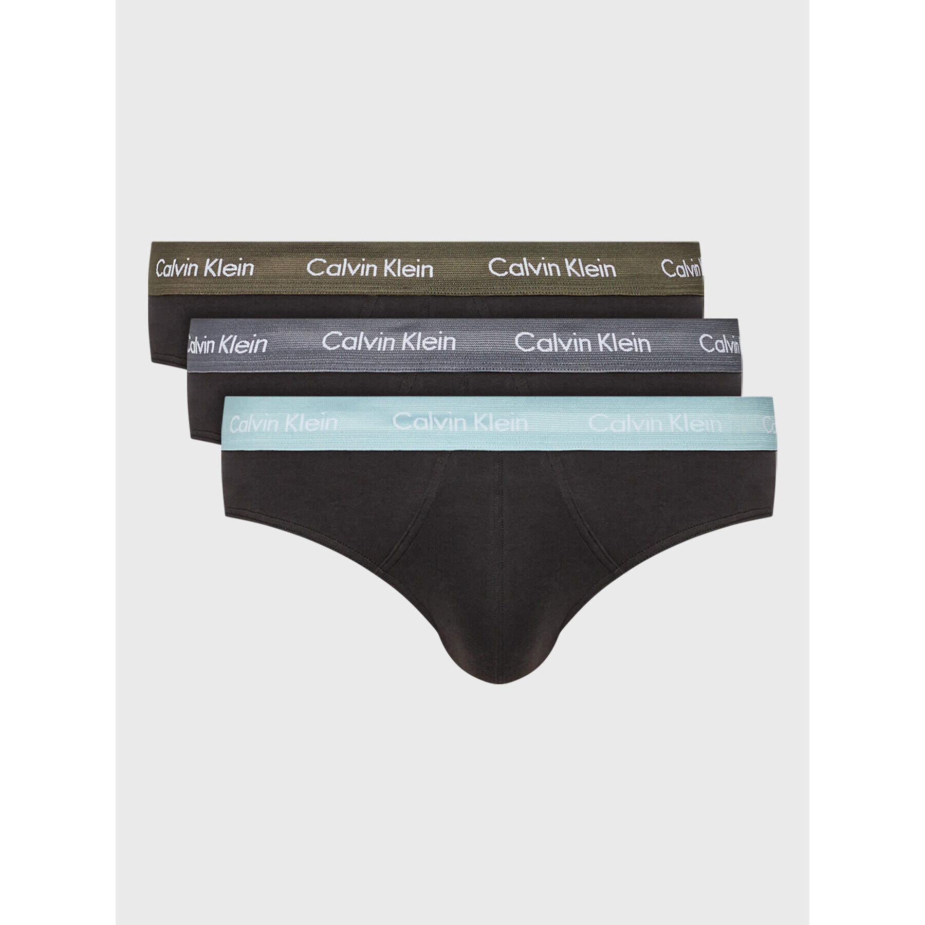 Calvin Klein Underwear Комплект 3 чифта слипове Hip Brief 0000U2661G Черен - Pepit.bg