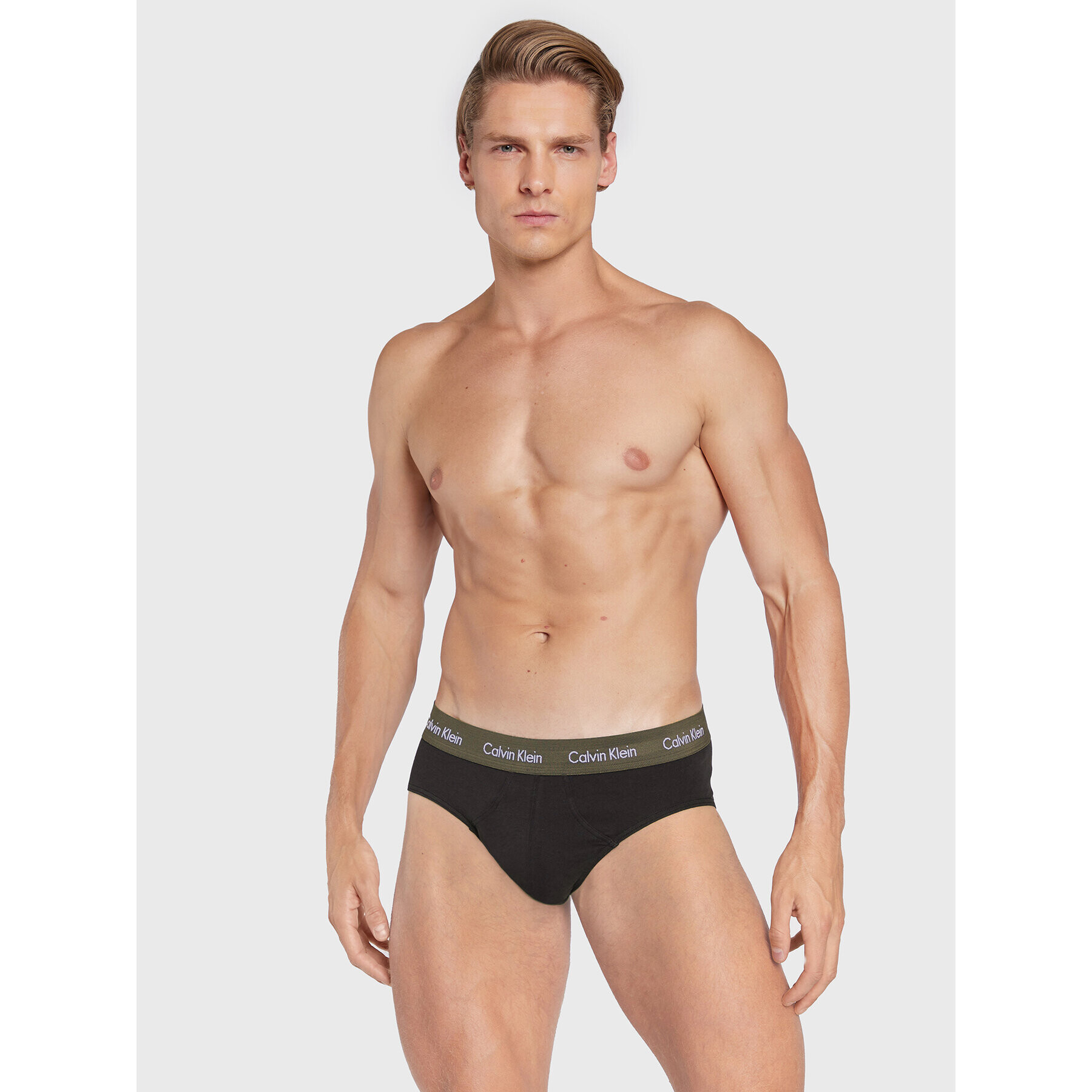 Calvin Klein Underwear Комплект 3 чифта слипове Hip Brief 0000U2661G Черен - Pepit.bg