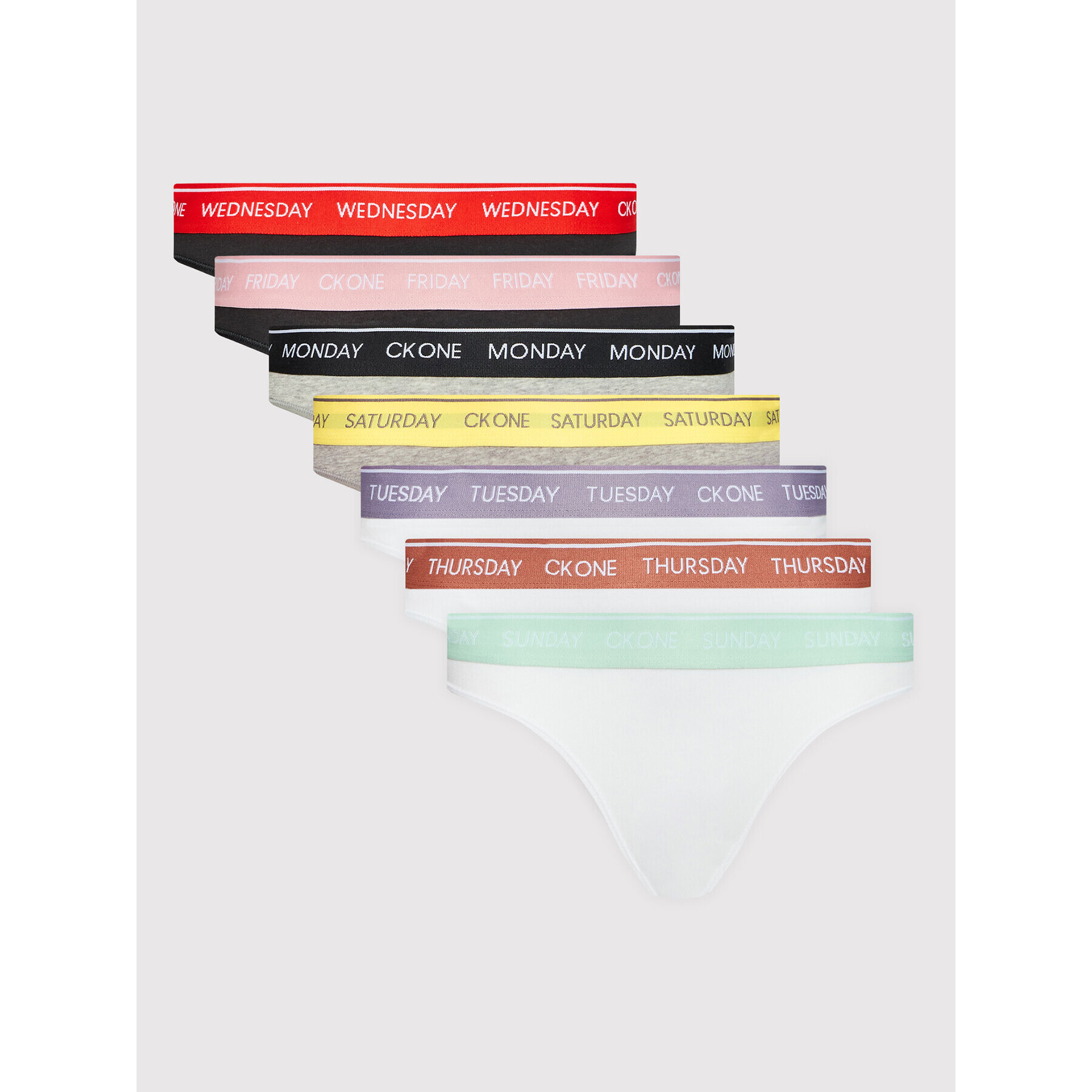 Calvin Klein Underwear Комплект 7 чифта класически бикини 000QF5938E Цветен - Pepit.bg