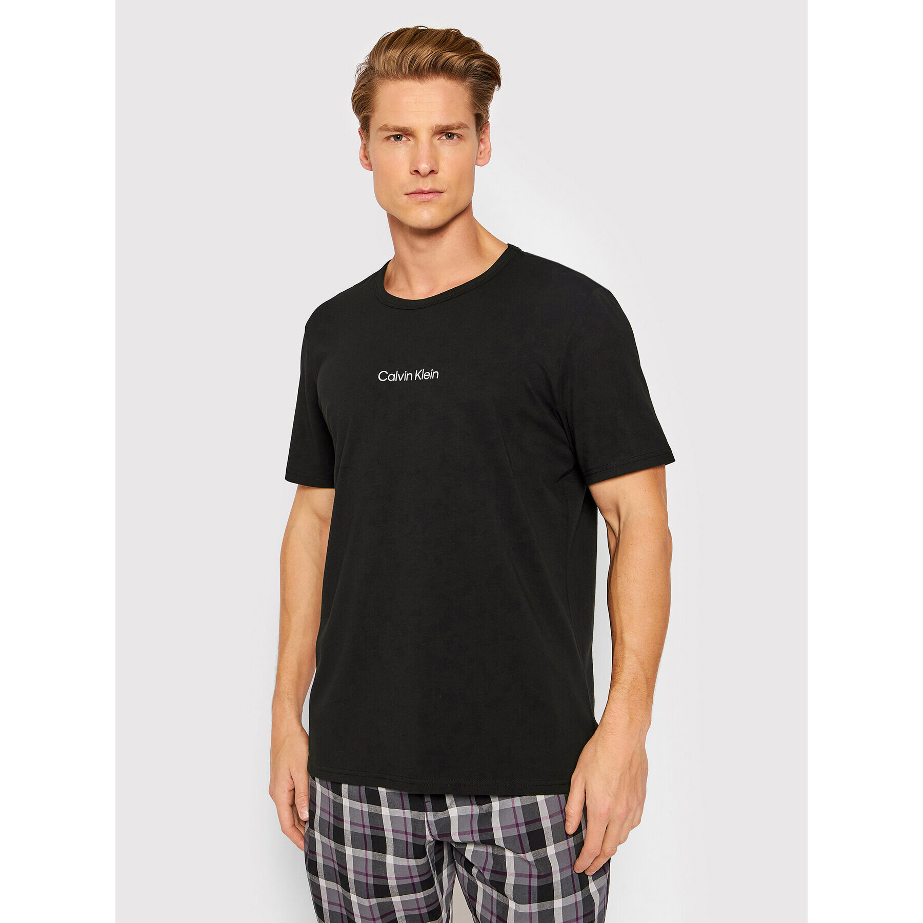Calvin Klein Underwear Пижама 000NM2183E Черен Regular Fit - Pepit.bg