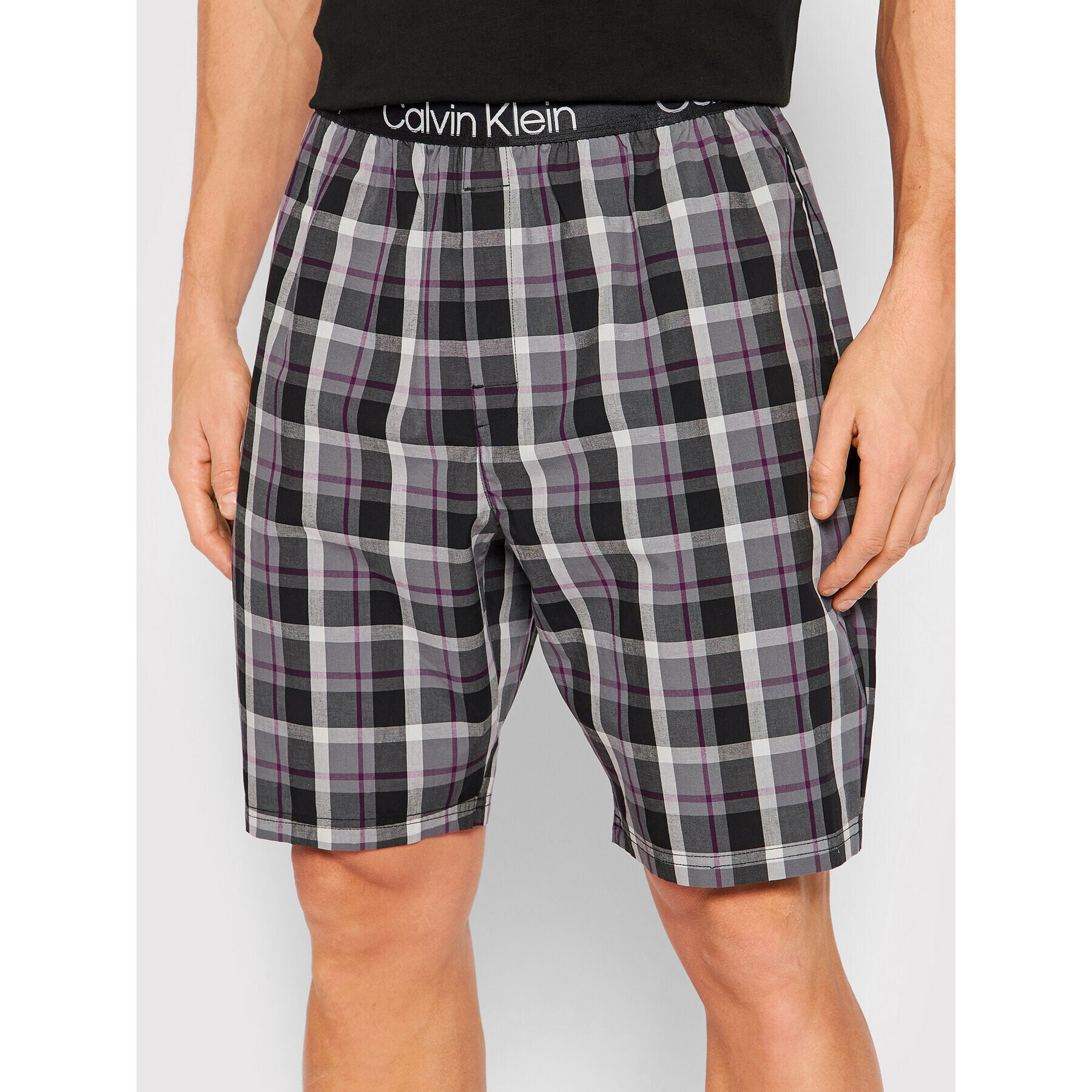 Calvin Klein Underwear Пижама 000NM2183E Черен Regular Fit - Pepit.bg