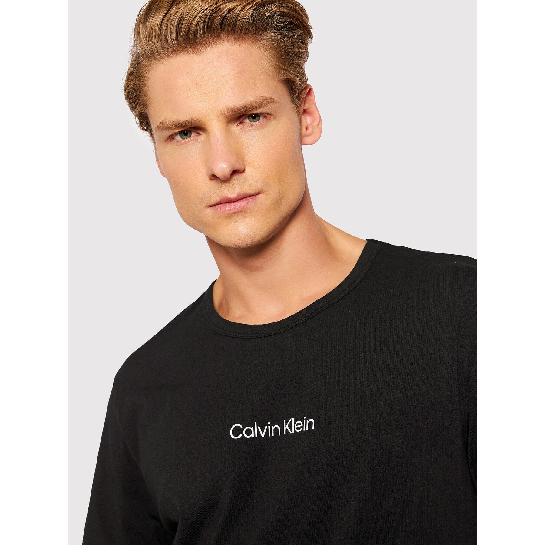 Calvin Klein Underwear Пижама 000NM2183E Черен Regular Fit - Pepit.bg