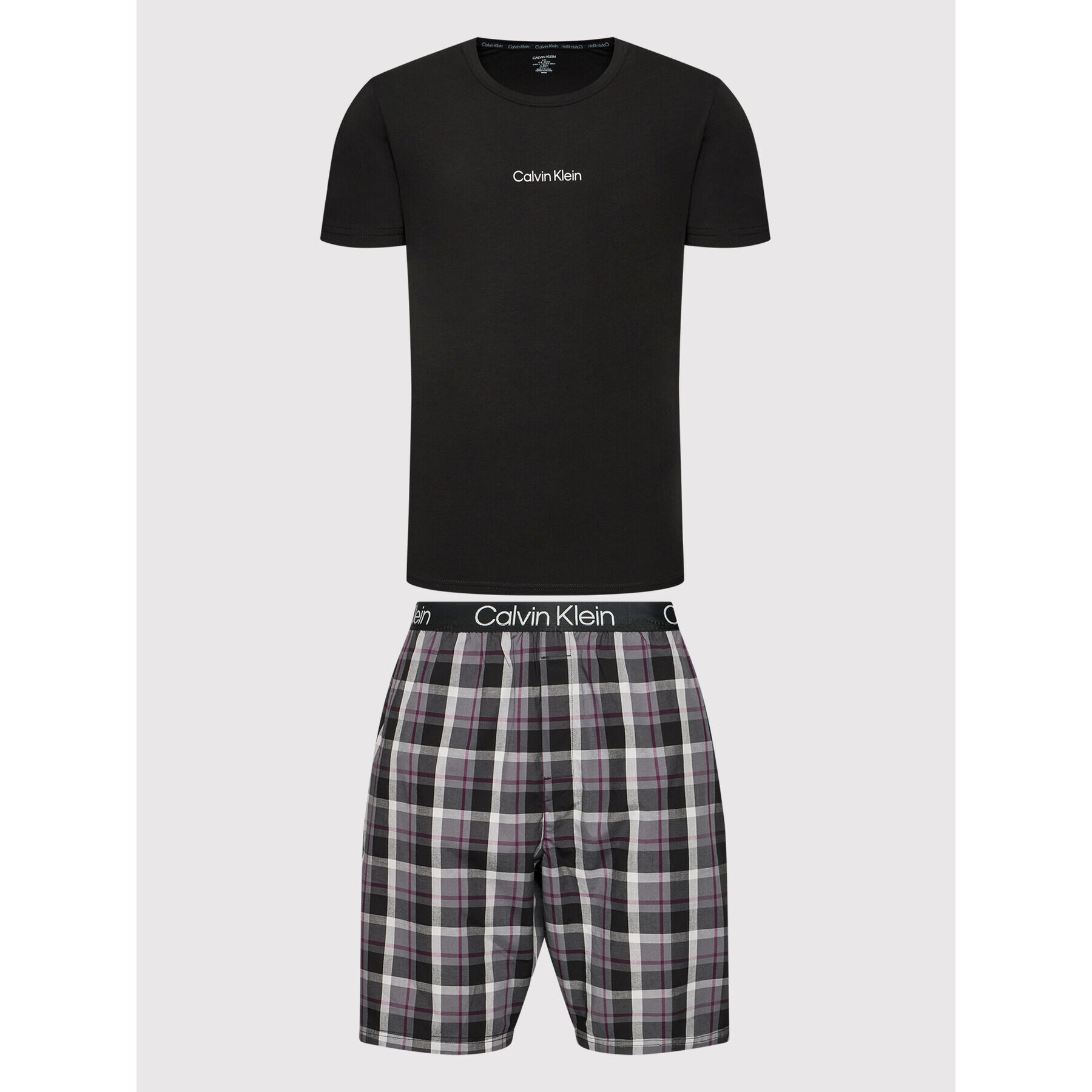 Calvin Klein Underwear Пижама 000NM2183E Черен Regular Fit - Pepit.bg