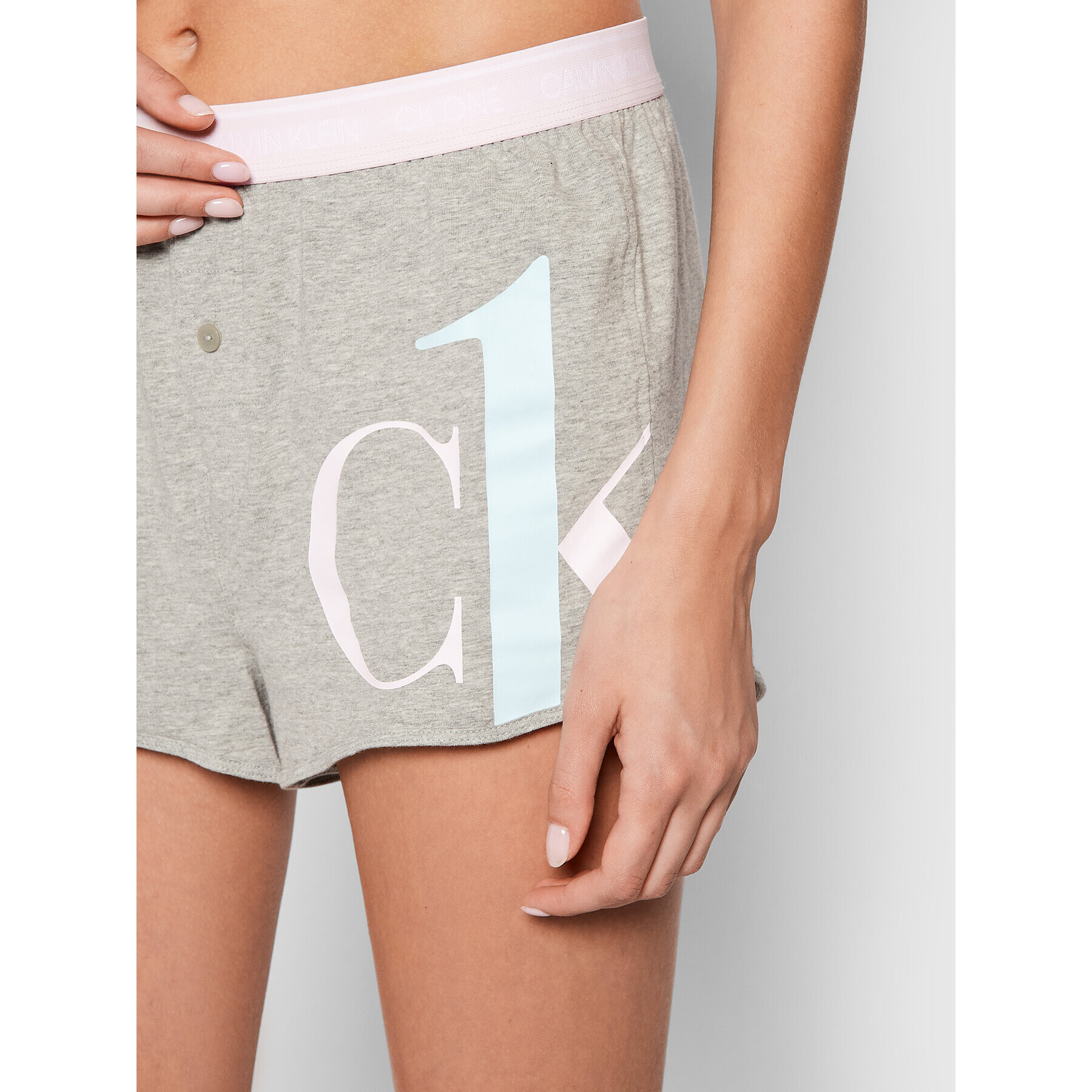 Calvin Klein Underwear Пижама 000QS6443E Сив - Pepit.bg