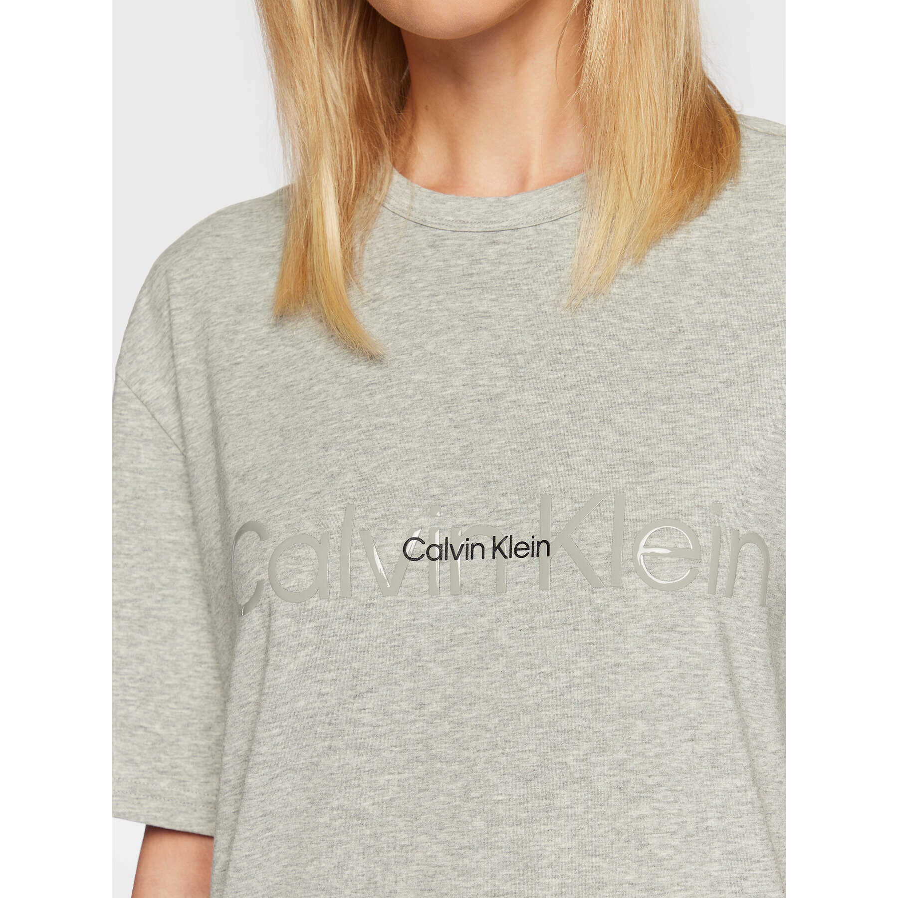 Calvin Klein Underwear Пижама 000QS6899E Сив Regular Fit - Pepit.bg