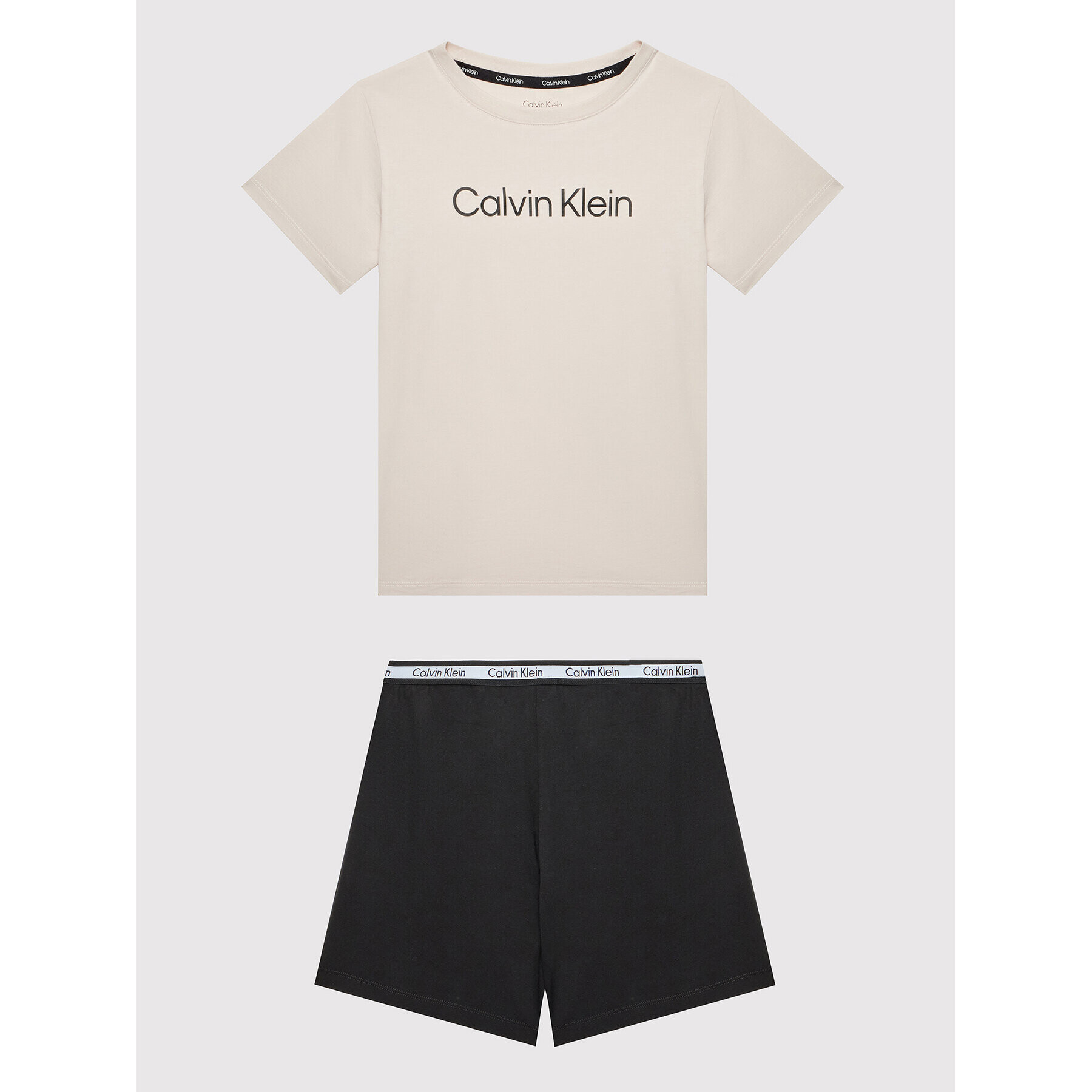 Calvin Klein Underwear Пижама B70B700387 Бежов Regular Fit - Pepit.bg