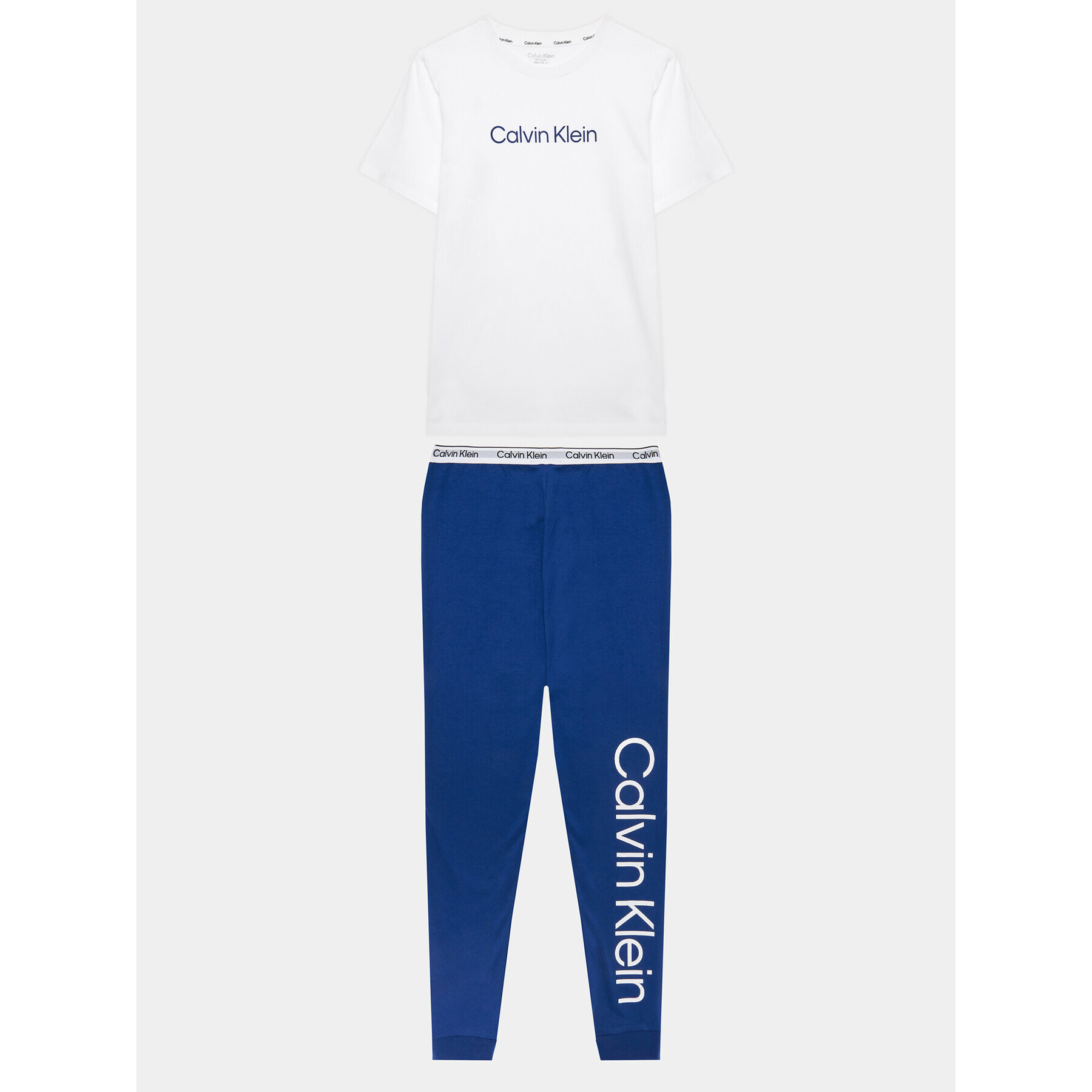 Calvin Klein Underwear Пижама B70B700428 Бял Regular Fit - Pepit.bg