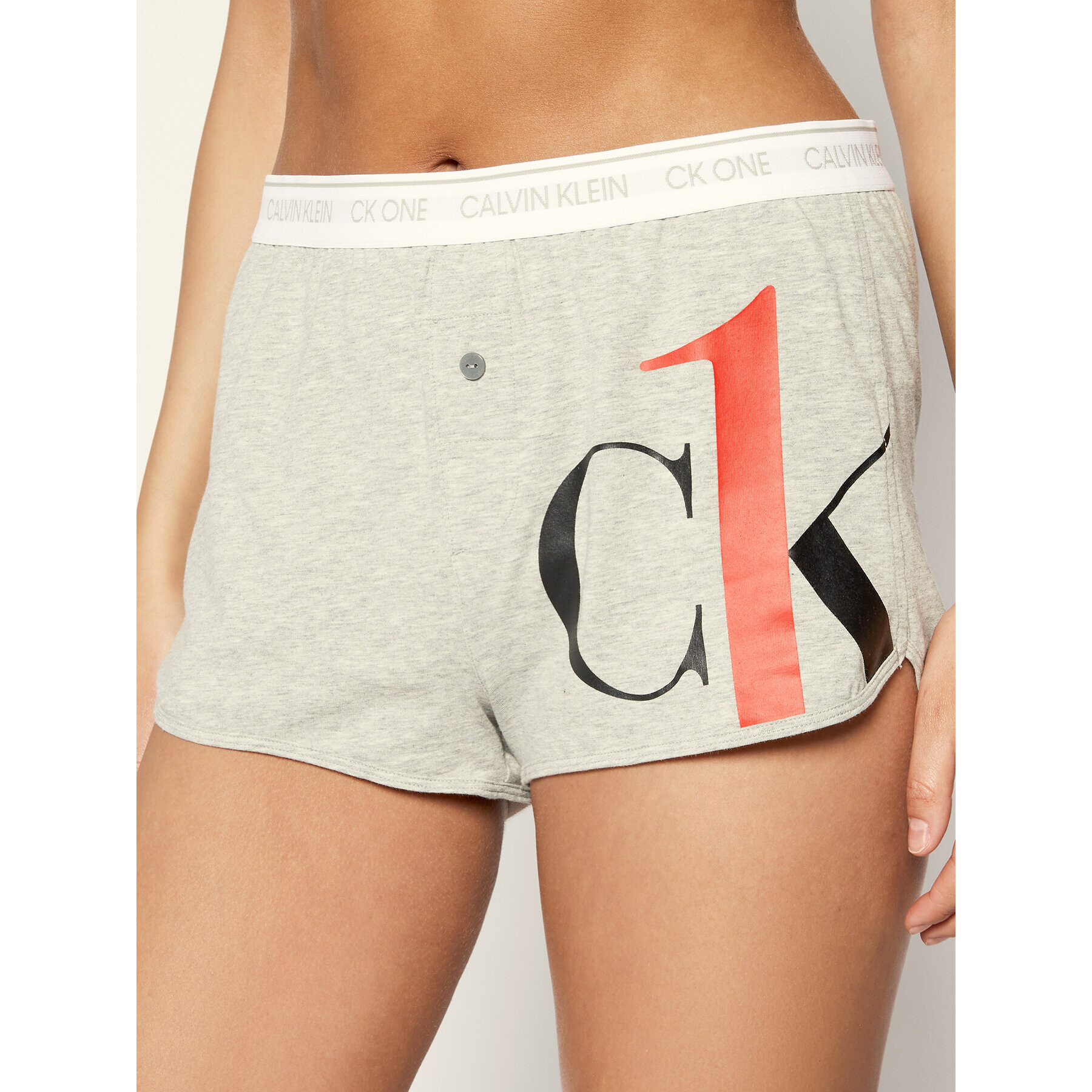 Calvin Klein Underwear Пижама Short Set 000QS6443E Бял - Pepit.bg