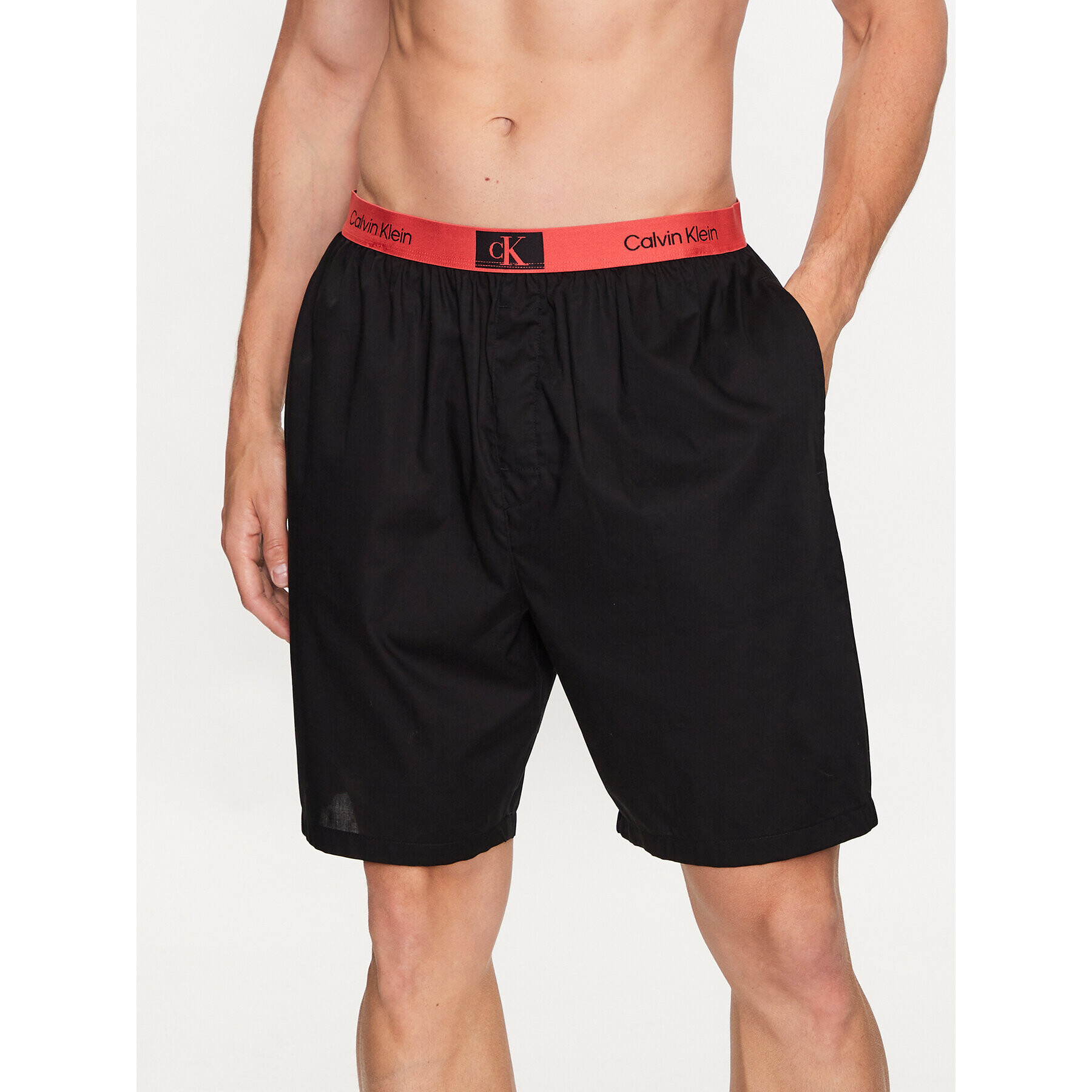 Calvin Klein Underwear Пижамени шорти 000NM2389E Черен Regular Fit - Pepit.bg