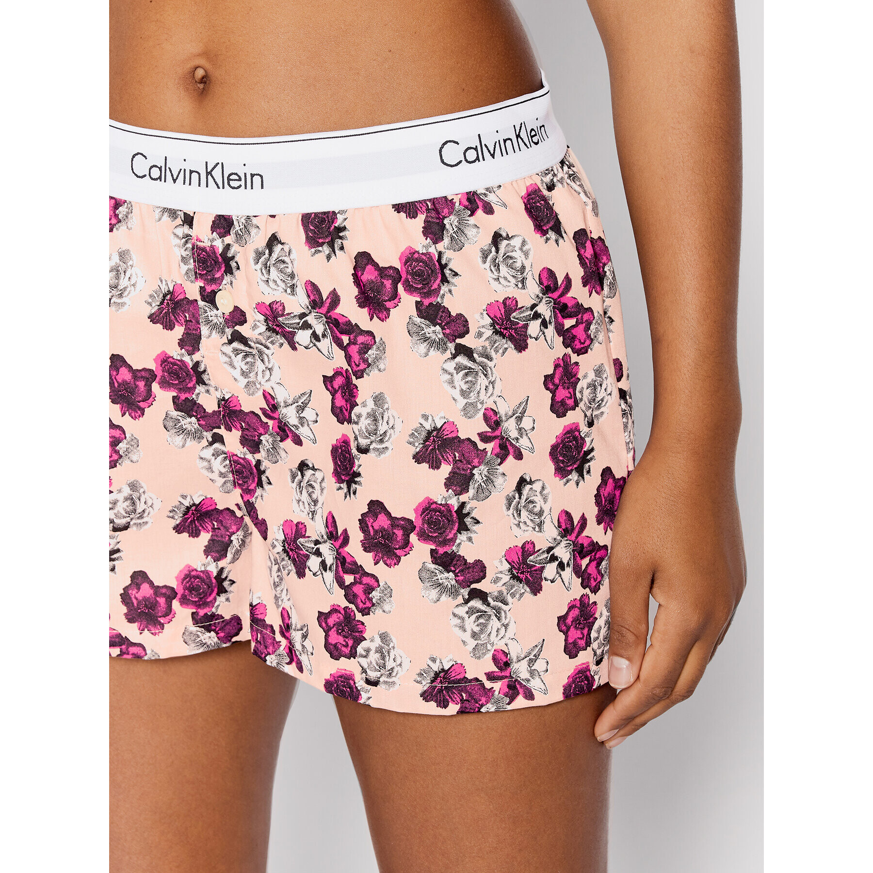 Calvin Klein Underwear Пижамени шорти 000QS6080E Розов Regular Fit - Pepit.bg