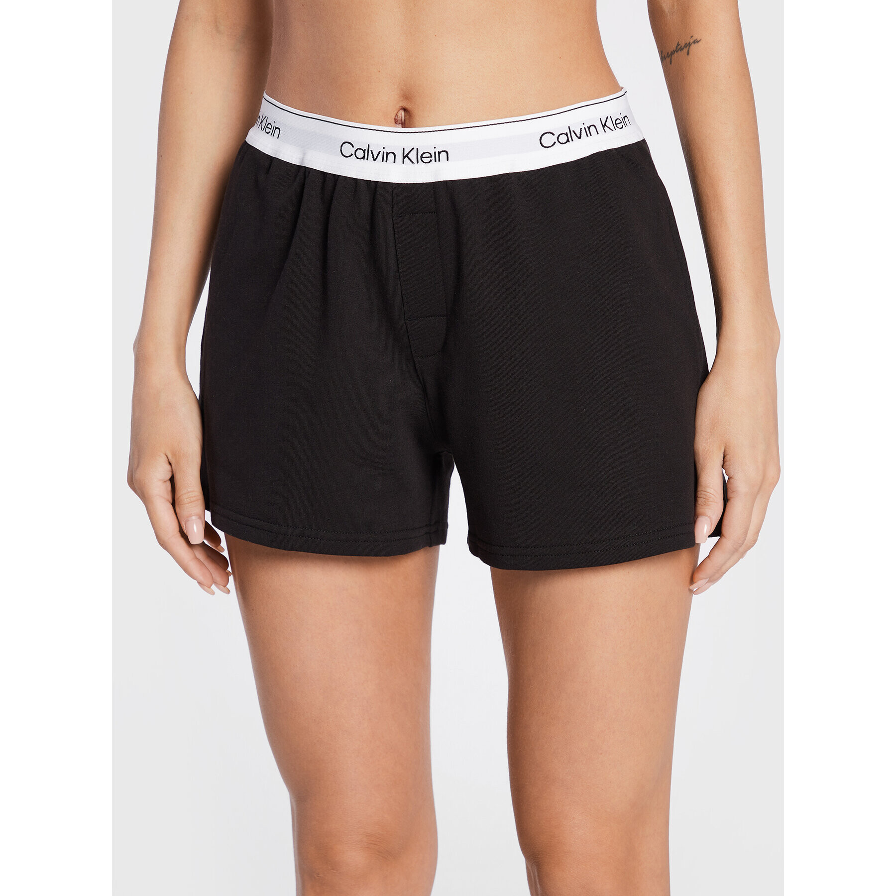 Calvin Klein Underwear Пижамени шорти 000QS6871E Черен Regular Fit - Pepit.bg