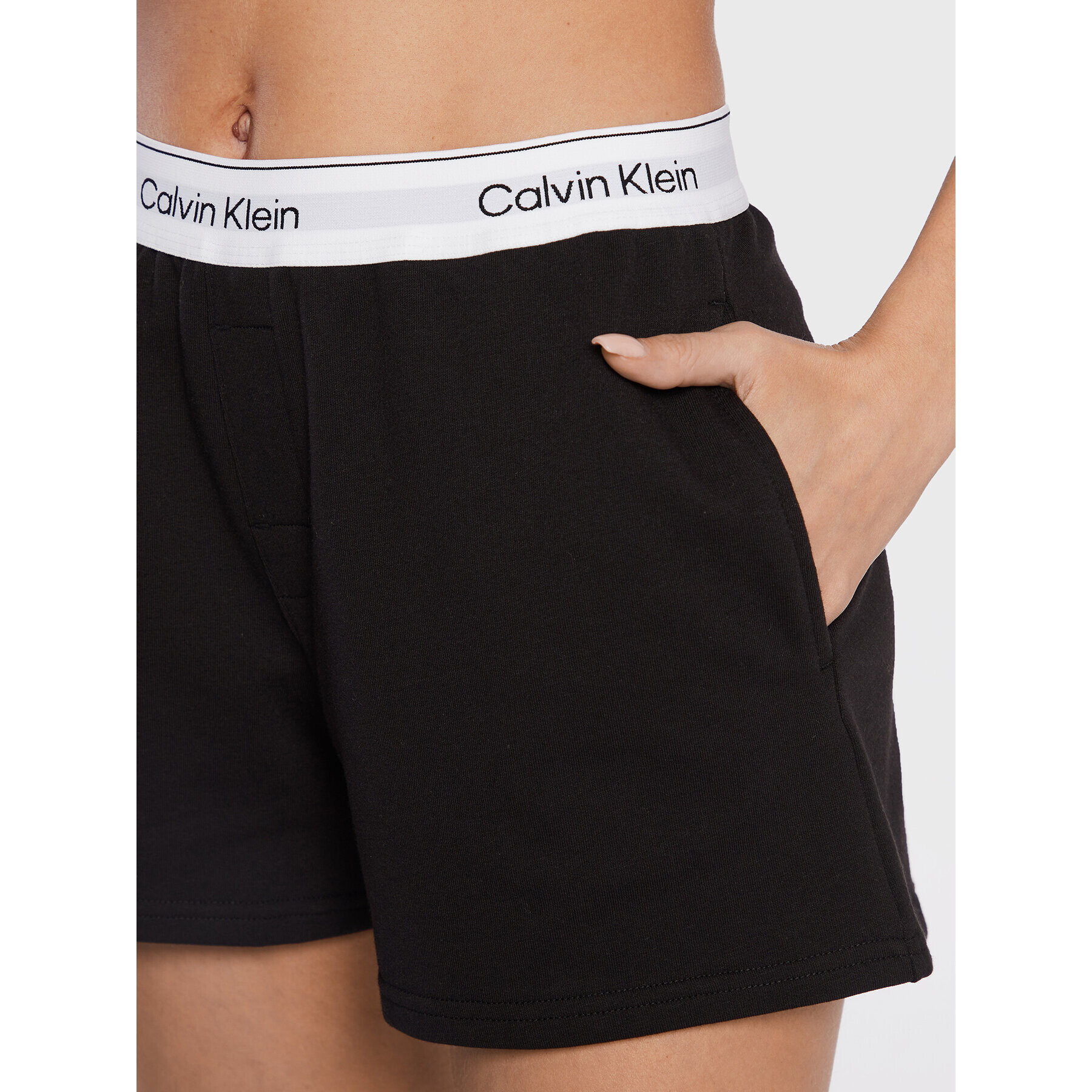 Calvin Klein Underwear Пижамени шорти 000QS6871E Черен Regular Fit - Pepit.bg